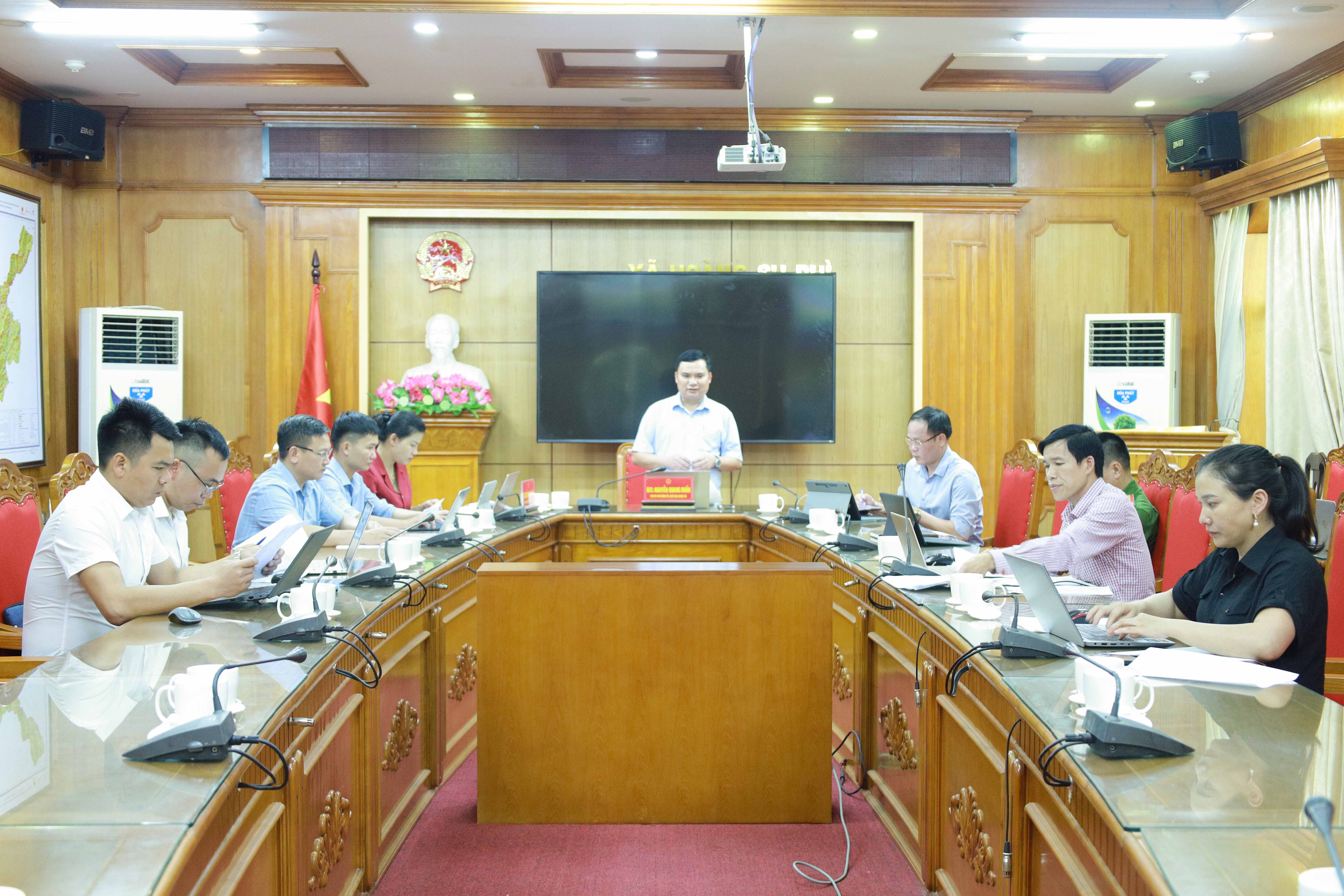 Xã Hoàng Su Phì tổ chức Họp Ban Chỉ đạo sắp xếp thôn, hội nghị lần thứ 1