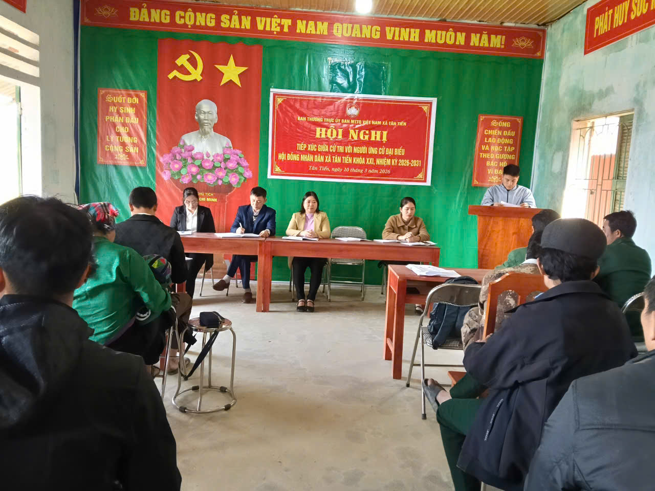 Hội nghị tiếp xúc cử tri với người ứng cử đại biểu HĐND các cấp nhiệm kỳ 2026-2031, tại đơn vị bầu cử số 6