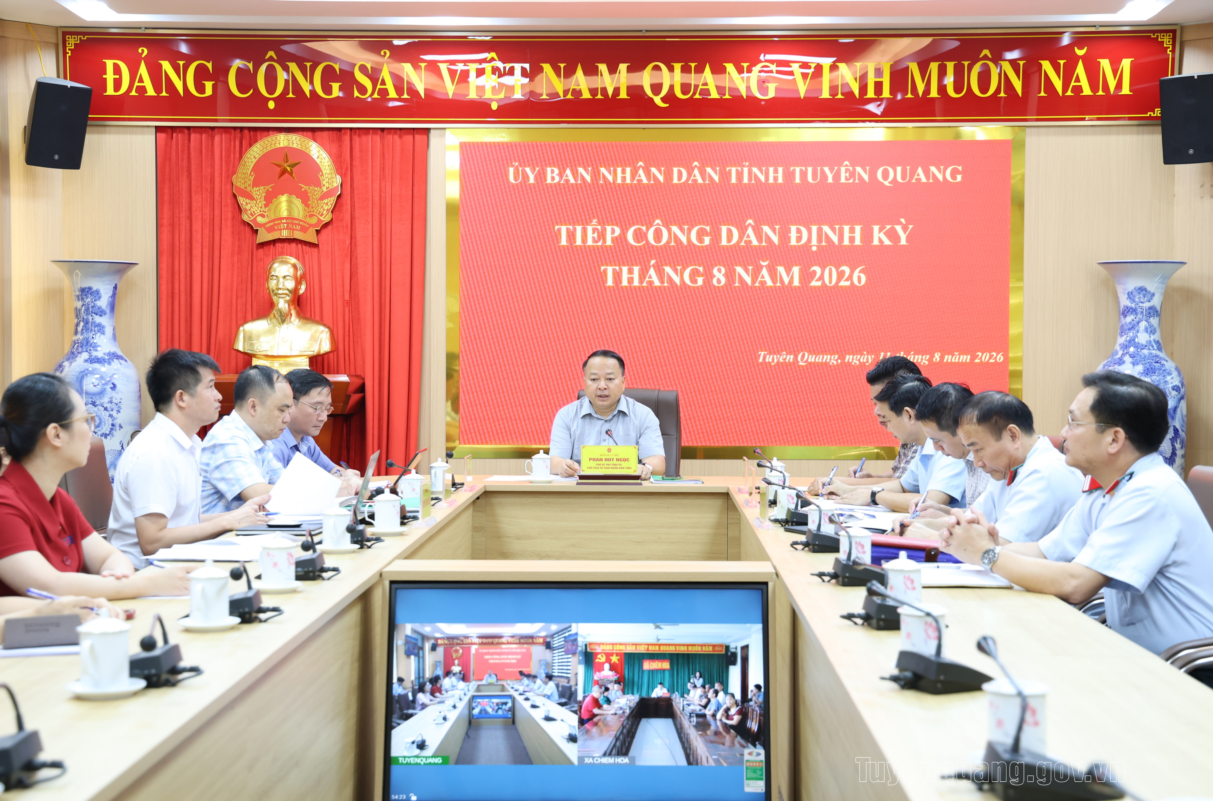 Chủ tịch UBND tỉnh Phan Huy Ngọc tiếp công dân định kỳ tháng 8 năm 2026