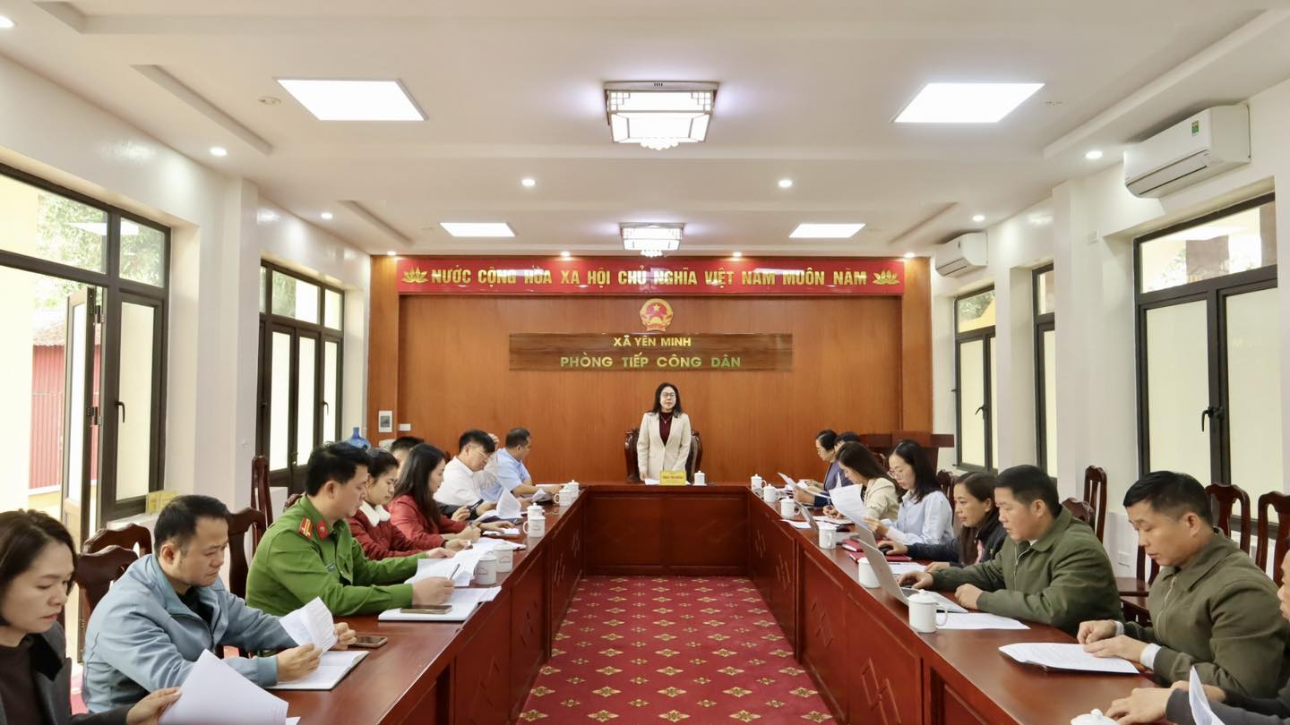 HỌP TRIỂN KHAI NGÀY HỘI VĂN HÓA CÁC DÂN TỘC XÃ YÊN MINH NĂM 2026