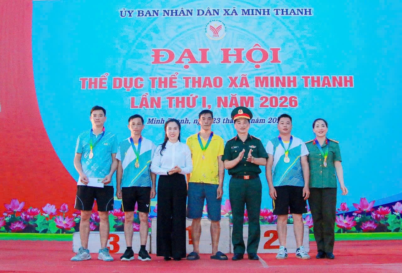 Bế mạc Đại hội Thể dục thể thao xã Minh Thanh lần thứ I năm 2026