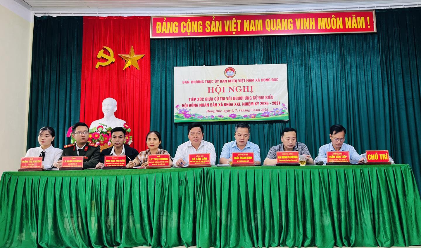 Hội Nghị Tiếp Xúc Cử Tri Với Người Ứng Cử Đại Biểu HĐND Xã Khóa XXI, Nhiệm Kỳ 2026–2031