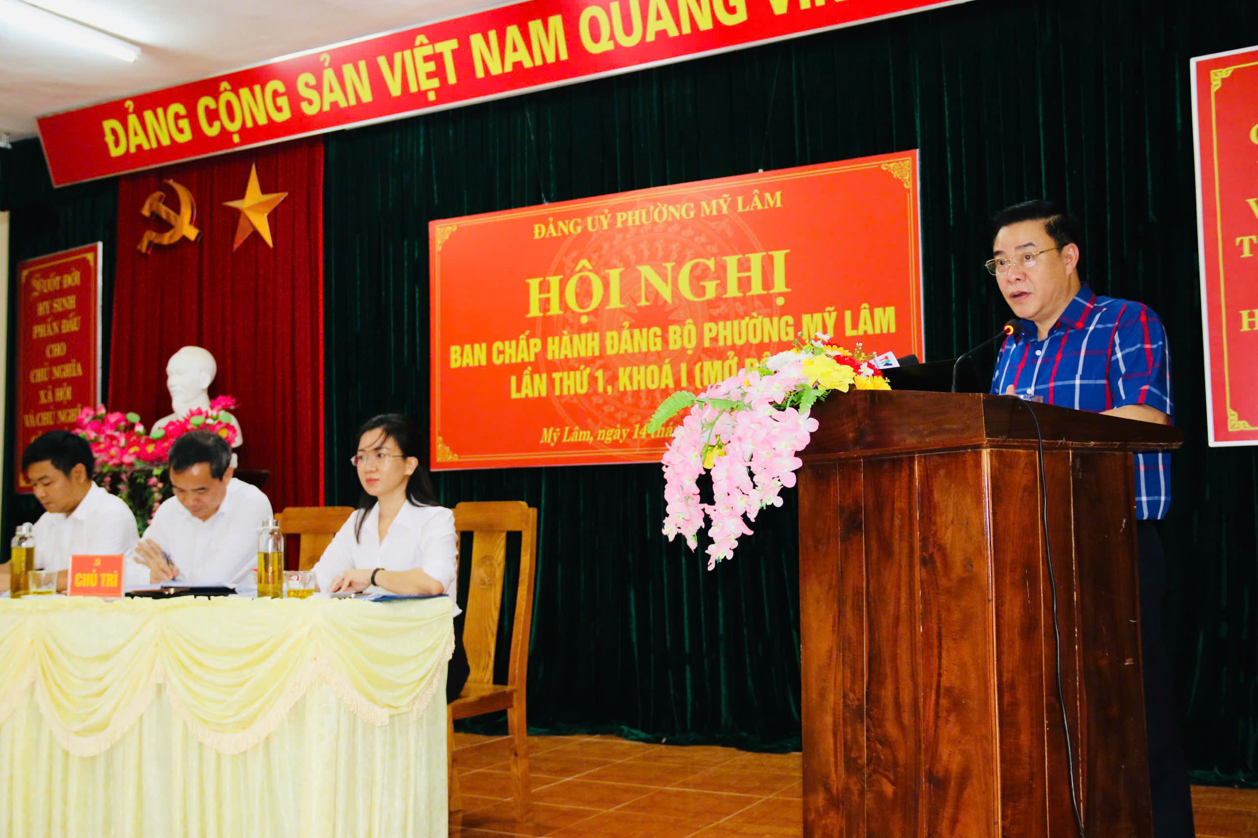 Hội nghị Ban Chấp hành Đảng bộ phường Mỹ Lâm lần thứ 1, khóa I (mở rộng)