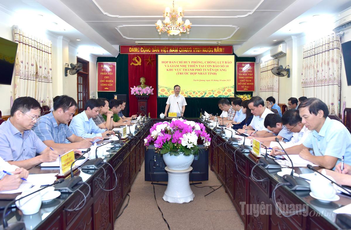 Chủ tịch HĐND tỉnh Nguyễn Văn Sơn: Chủ động ứng phó, quyết tâm giảm thiểu thiệt hại thấp nhất do bão số 10 gây ra