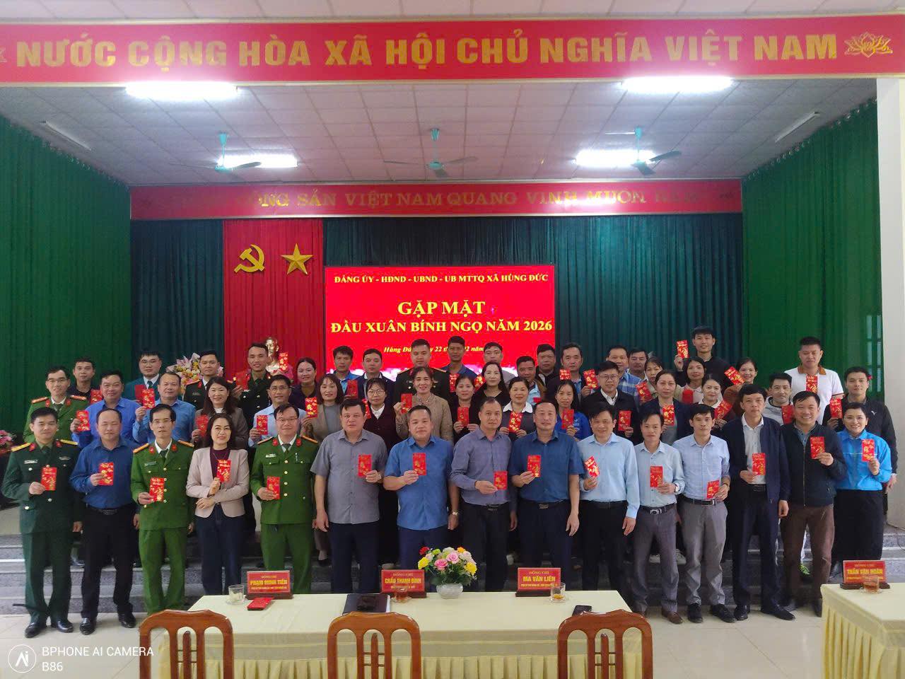 XÃ HÙNG ĐỨC TỔ CHỨC GẶP MẶT ĐẦU XUÂN TẾT NGUYÊN ĐÁN 2026