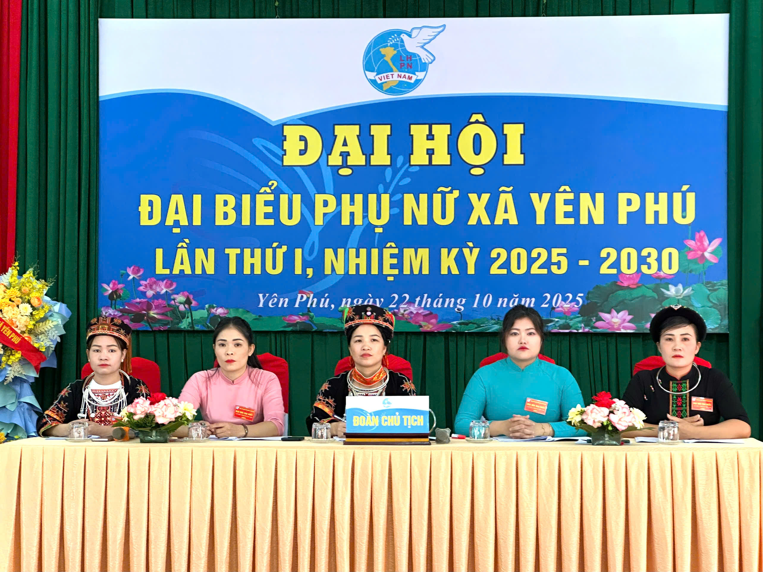 ĐẠI HỘI ĐẠI BIỂU  HỘI LIÊN HIỆP PHỤ NỮ XÃ YÊN PHÚ KHÓA I, NHIỆM KỲ 2025–2030