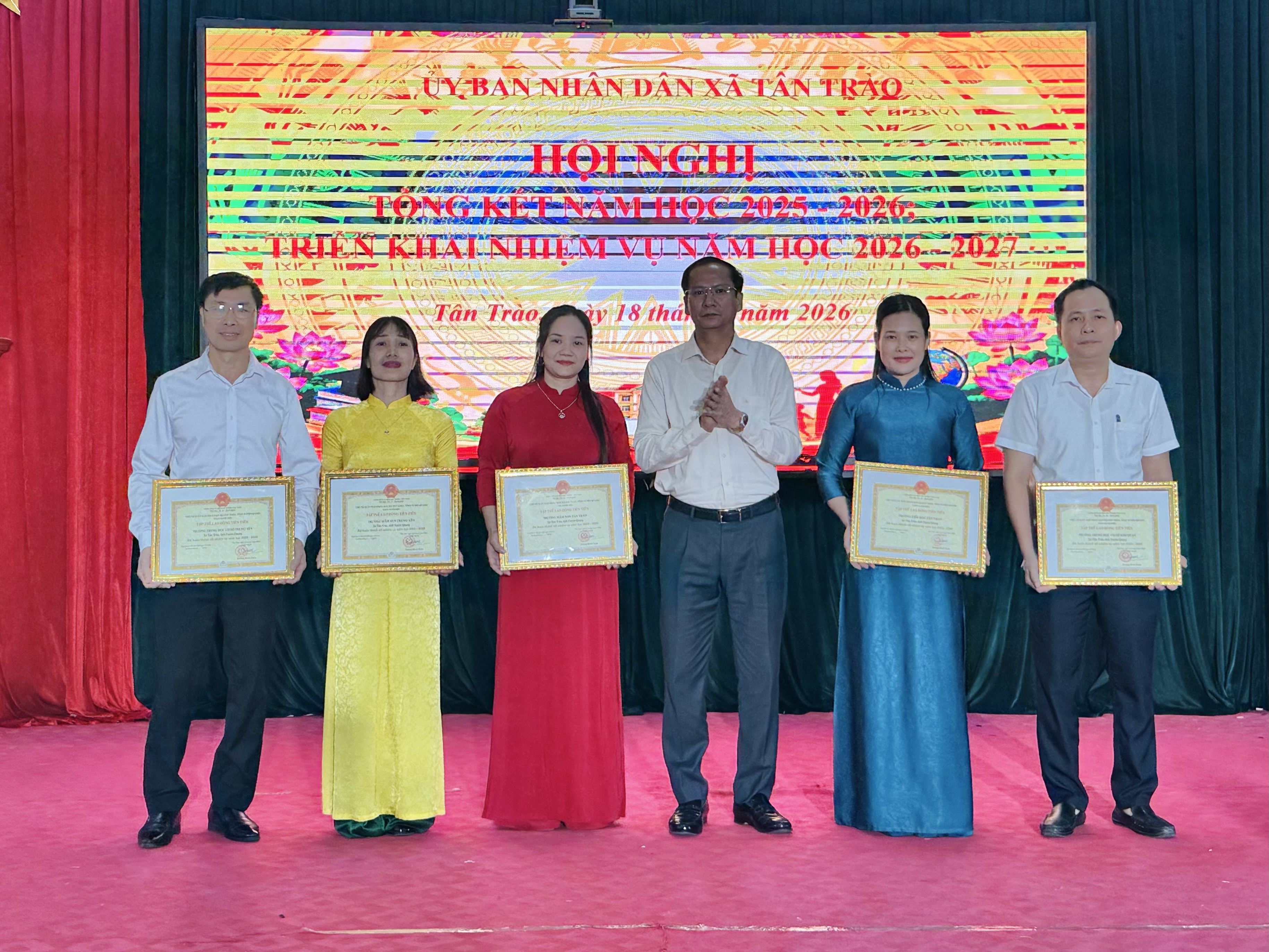 Tân Trào tổng kết năm học 2025-2026, kiện toàn tổ chức các trường học sau sắp xếp