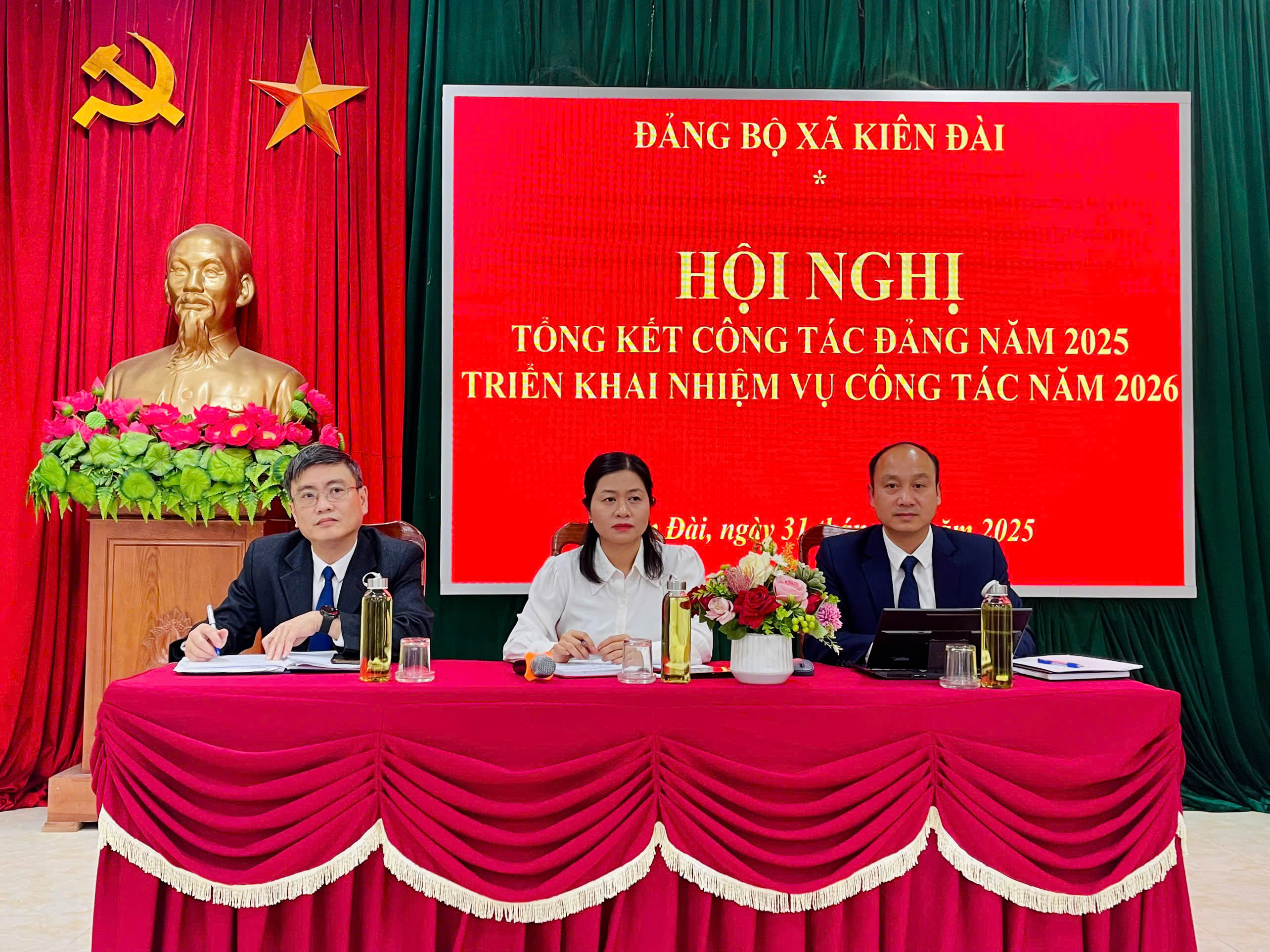 Đảng bộ xã Kiên Đài tổ chức Hội nghị tổng kết công tác Đảng năm 2025, triển khai nhiệm vụ công tác năm 2026.