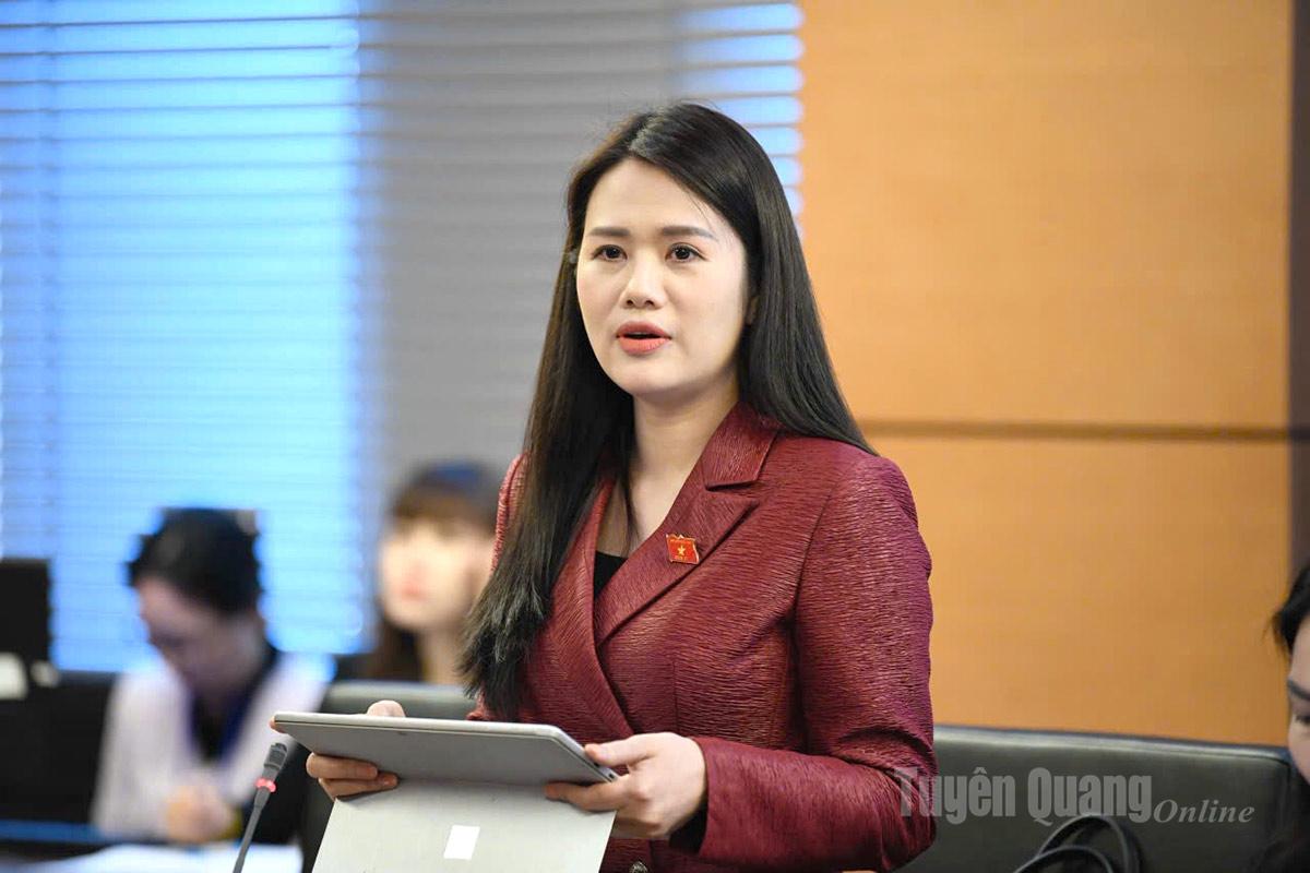 Đại biểu Quốc hội tỉnh thảo luận tại tổ về dự án Luật Trí tuệ nhân tạo