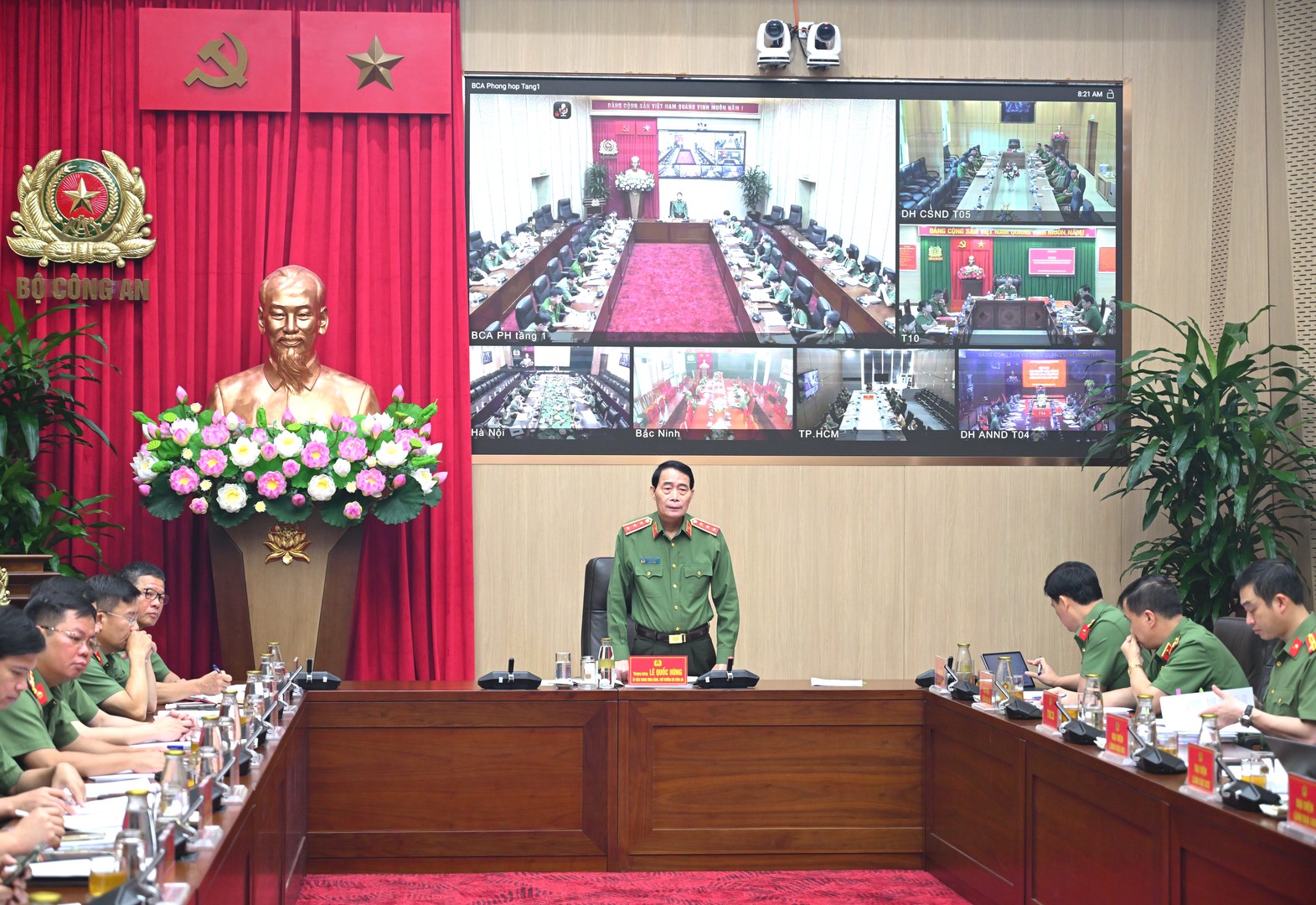 THỨ TRƯỞNG LÊ QUỐC HÙNG LÀM VIỆC VỚI CÁC HỌC VIỆN, TRƯỜNG CÔNG AN NHÂN DÂN VÀ CÁC ĐƠN VỊ LIÊN QUAN