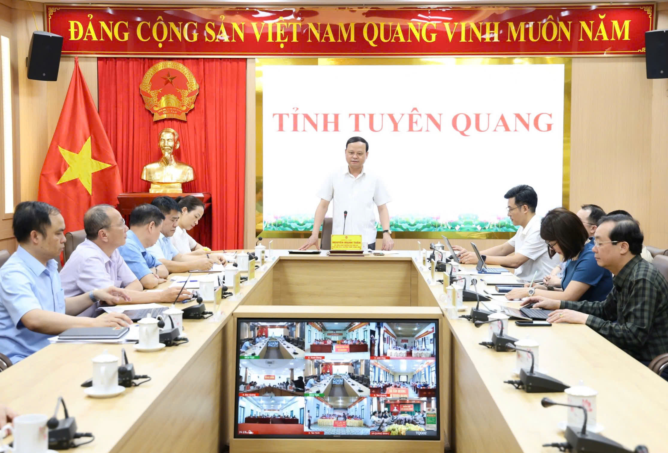 Phó Chủ tịch Thường trực UBND tỉnh Nguyễn Mạnh Tuấn làm việc với các xã cụm III về định hướng phát triển giai đoạn 2026–2030