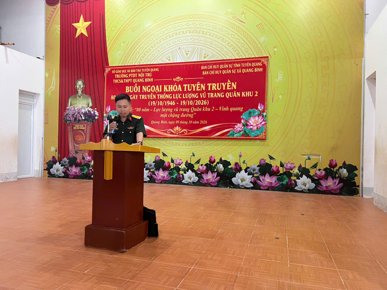 (Quang Bình – Tuyên Quang) Giáo dục truyền thống lực lượng vũ trang Quân khu 2, bồi đắp lòng yêu nước cho thế hệ trẻ