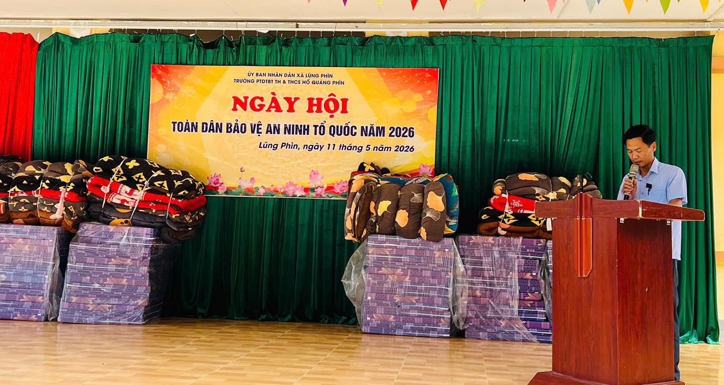 Sôi nổi “Ngày hội toàn dân bảo vệ an ninh Tổ quốc” năm 2026 tại Trường PTDTBT TH&THCS Hố Quáng Phìn