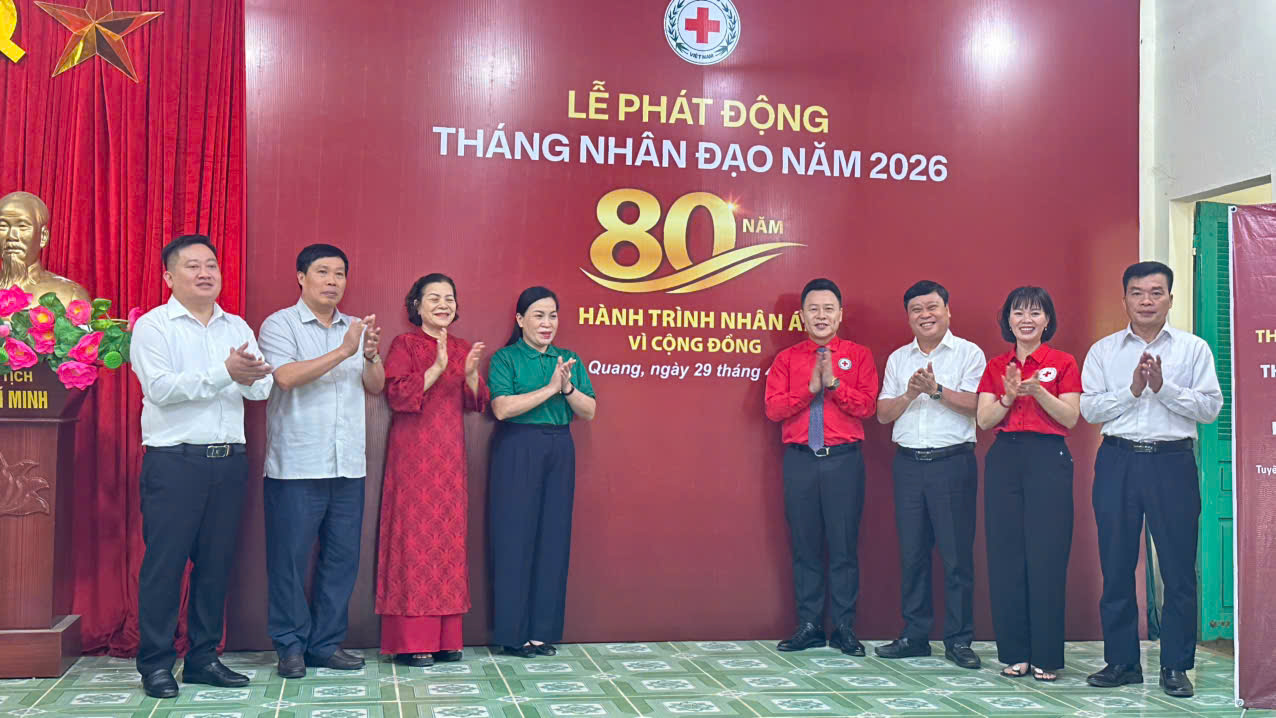  Trung ương Hội chữ thập đỏ Việt Nam tổ chức Lễ phát động Tháng Nhân đạo năm 2026	