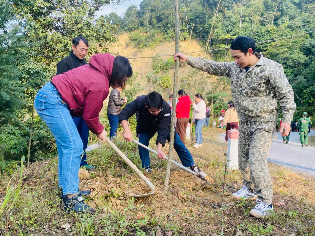 Trồng 4.800 cây xanh tại xã biên giới Tùng Vài hưởng ứng Ngày Cây xanh Việt Nam