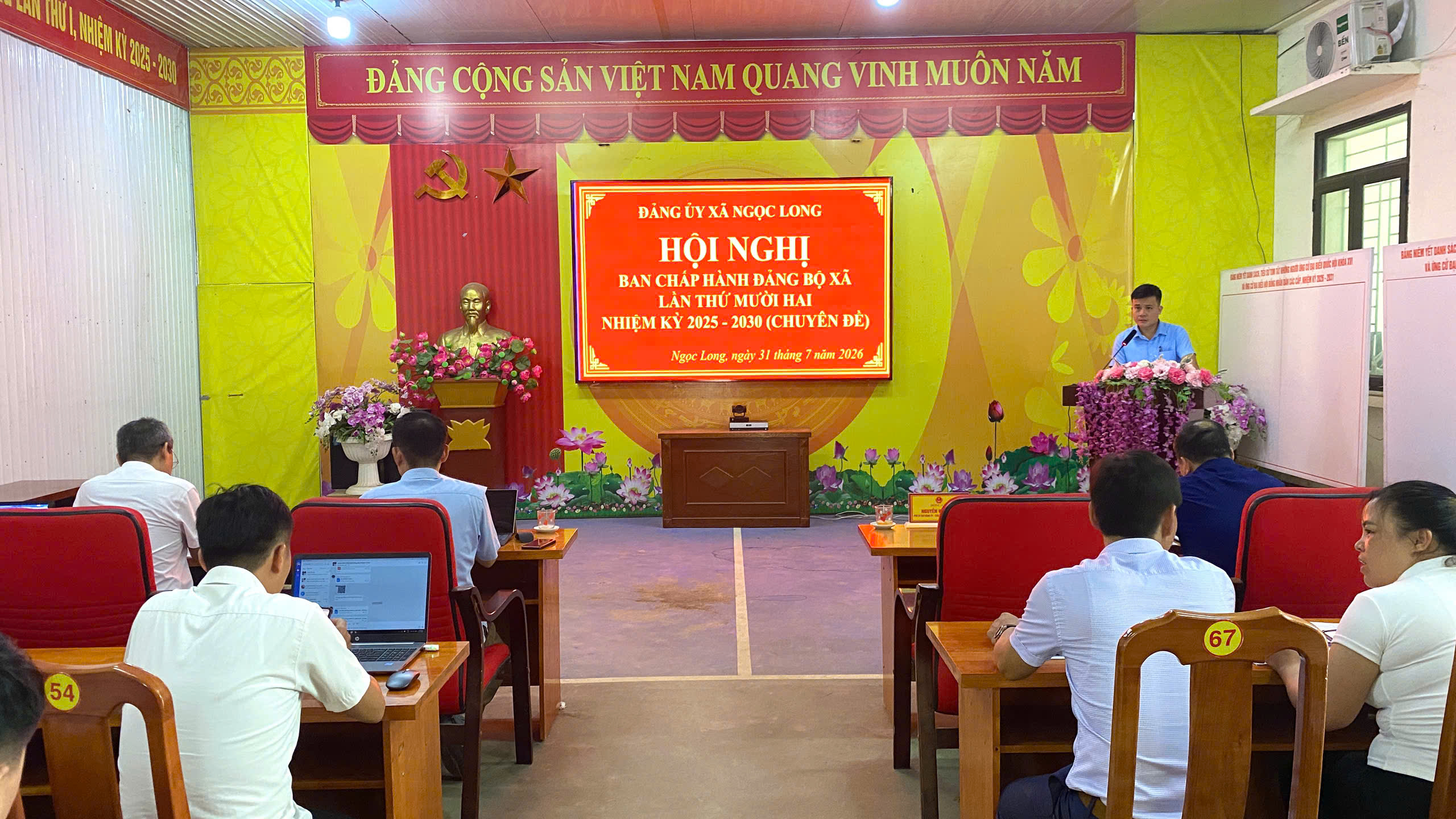 HỘI NGHỊ BAN CHẤP HÀNH ĐẢNG BỘ XÃ NGỌC LONG LẦN THỨ MƯỜI HAI, NHIỆM KỲ 2025–2030