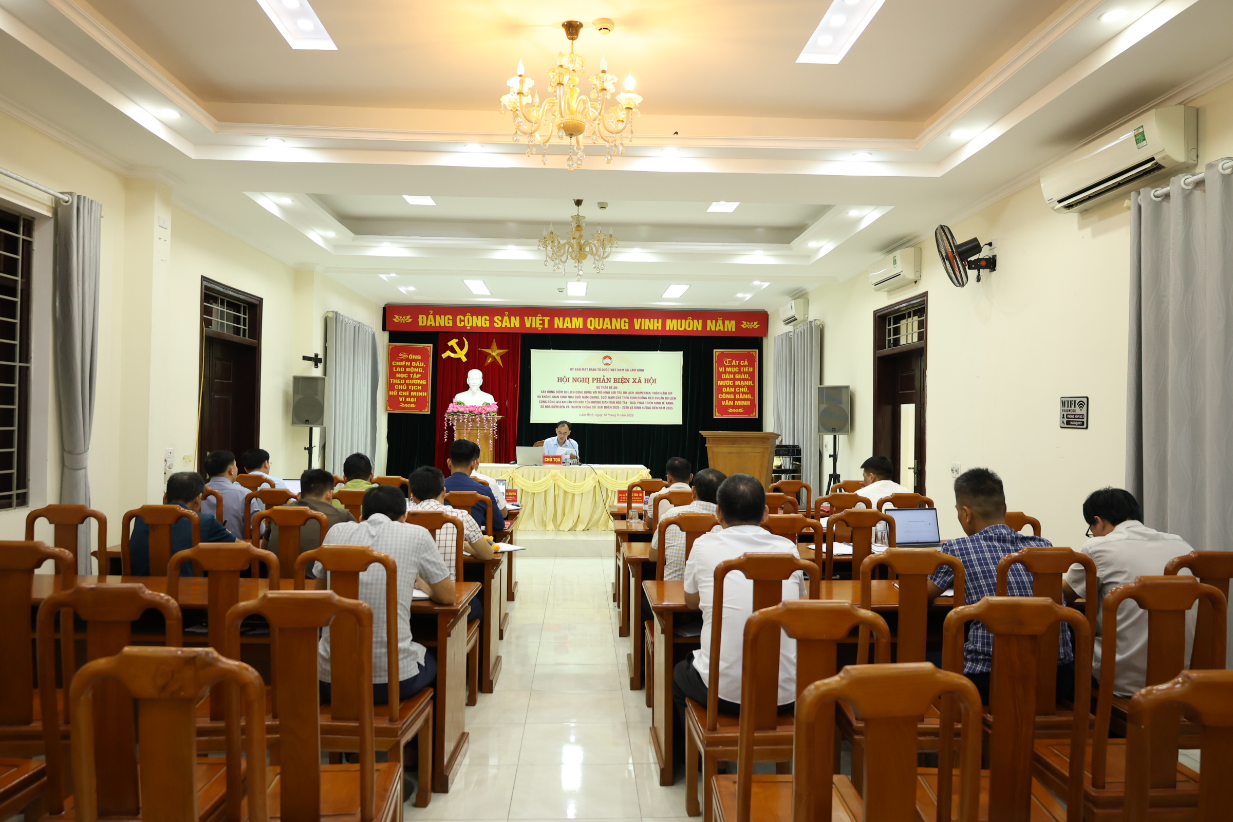 Hội nghị phản biện xã hội đối với dự thảo Đề án phát triển du lịch cộng đồng tại thôn Nặm Đíp và không gian sinh thái suối Nặm Chang, suối Nặm Chá   