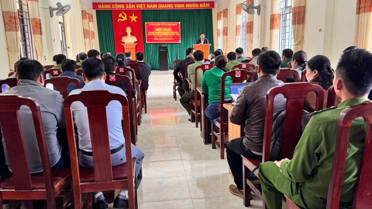 HỘI NGHỊ TẬP HUẤN BẦU CỬ ĐẠI BIỂU HỘI ĐỒNG NHÂN DÂN CÁC CẤP NHIỆM KỲ 2026 - 2031.