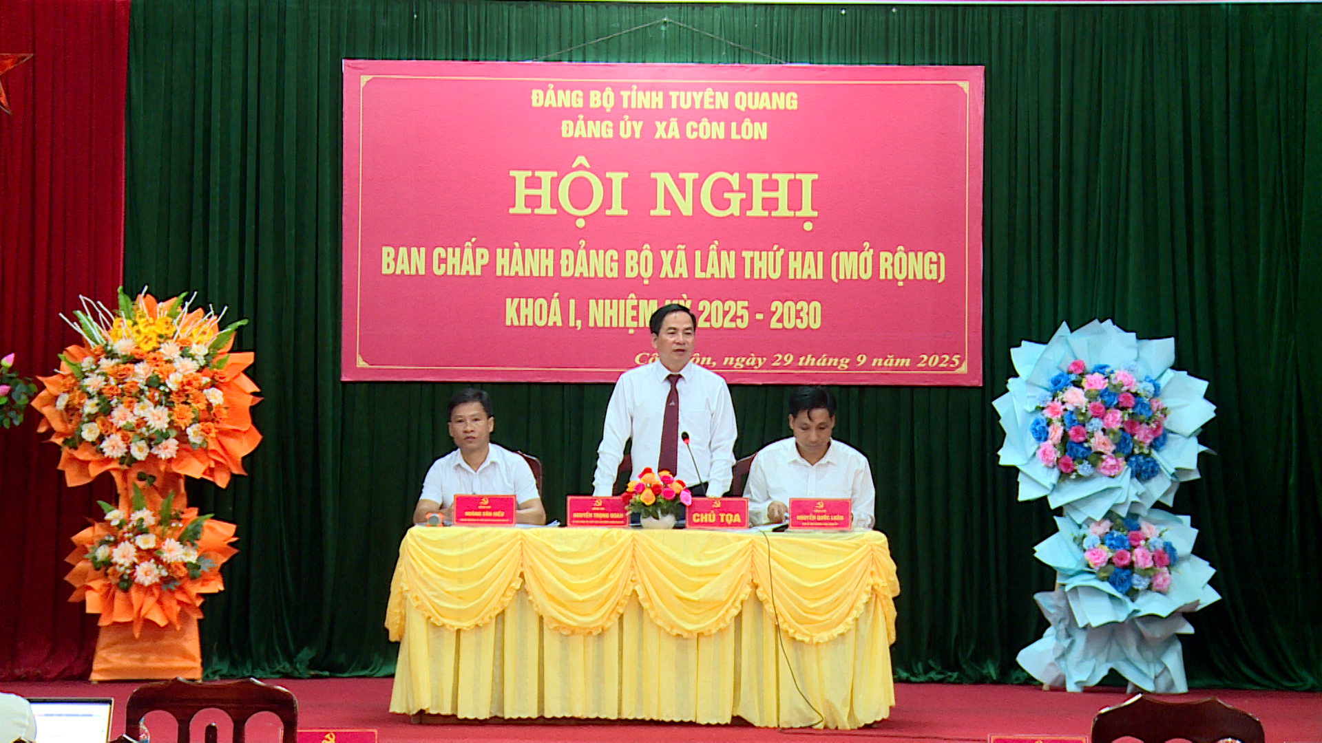 Hội nghị Ban Chấp hành Đảng bộ xã Côn Lôn lần thứ 2 (mở rộng)