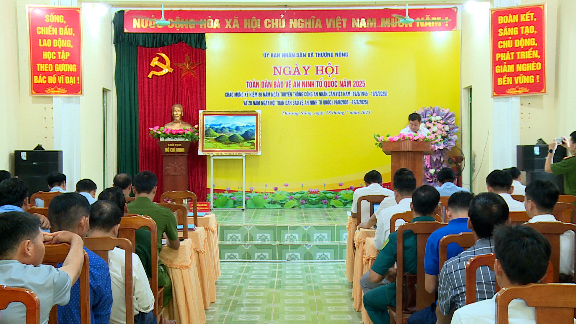 Xã Thượng Nông tổ chức Ngày hội toàn dân bảo vệ an ninh Tổ quốc năm 2025