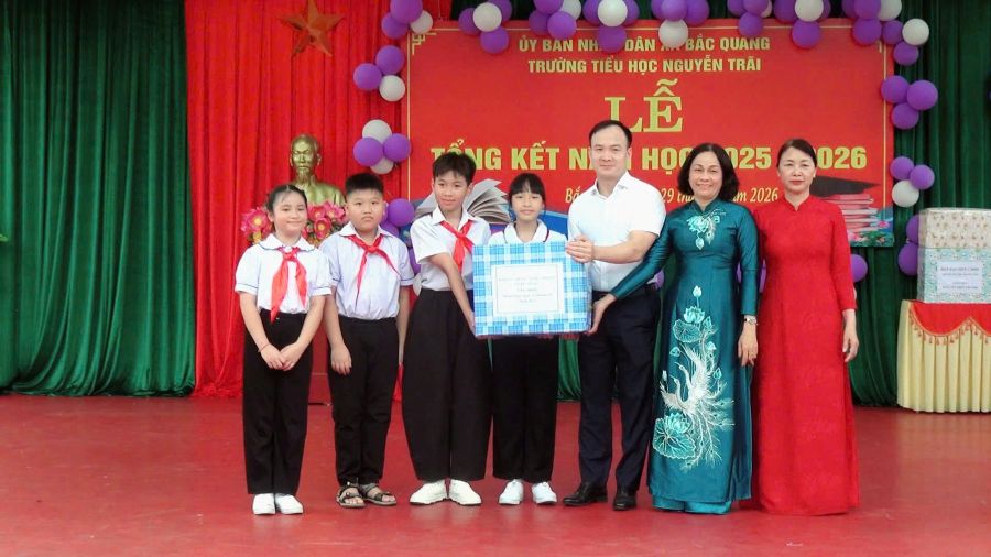 Trường Tiểu học Nguyễn Trãi tổng kết năm học 2025 – 2026 và vui Tết Thiếu nhi 1/6