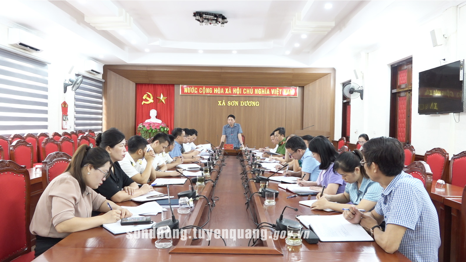 UBND xã Sơn Dương họp thường kỳ tháng 7/2025
