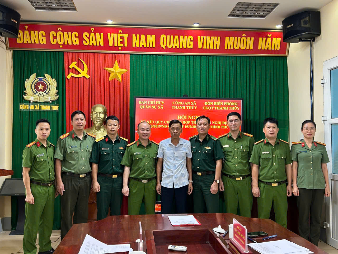 THANH THỦY: KÝ QUY CHẾ PHỐI HỢP, PHÁT HUY SỨC MẠNH XÂY DỰNG XÃ BIÊN GIỚI VỮNG MẠNH