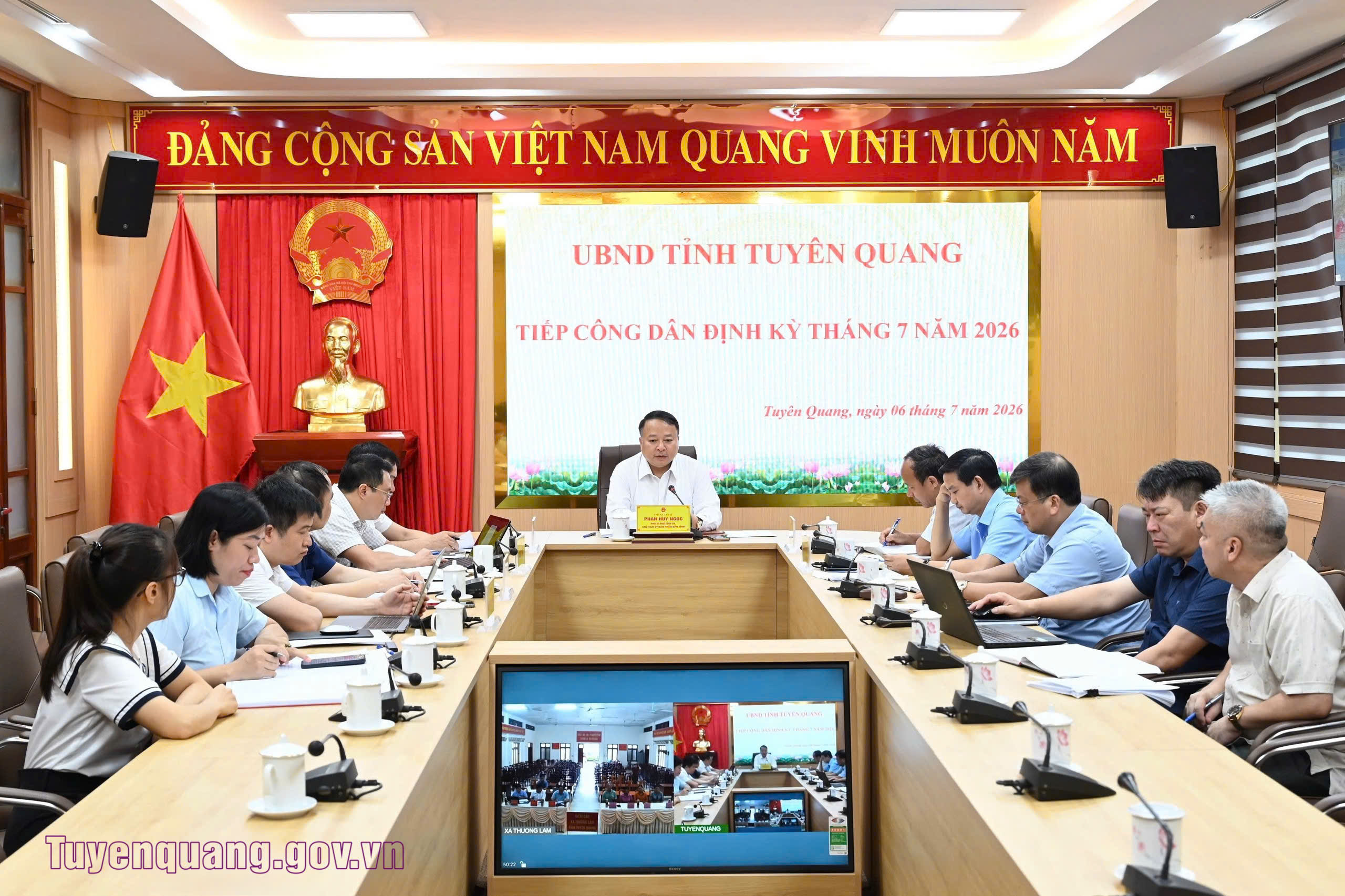 Chủ tịch UBND tỉnh Phan Huy Ngọc tiếp công dân định kỳ tháng 7 năm 2026