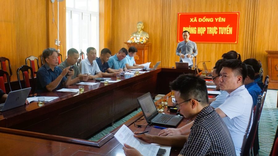 Xã Đồng Yên họp rà soát, đề xuất điều chỉnh 3 loại rừng theo điều chỉnh Quy hoạch tỉnh thời kỳ 2021-2030, tầm nhìn đến năm 2050