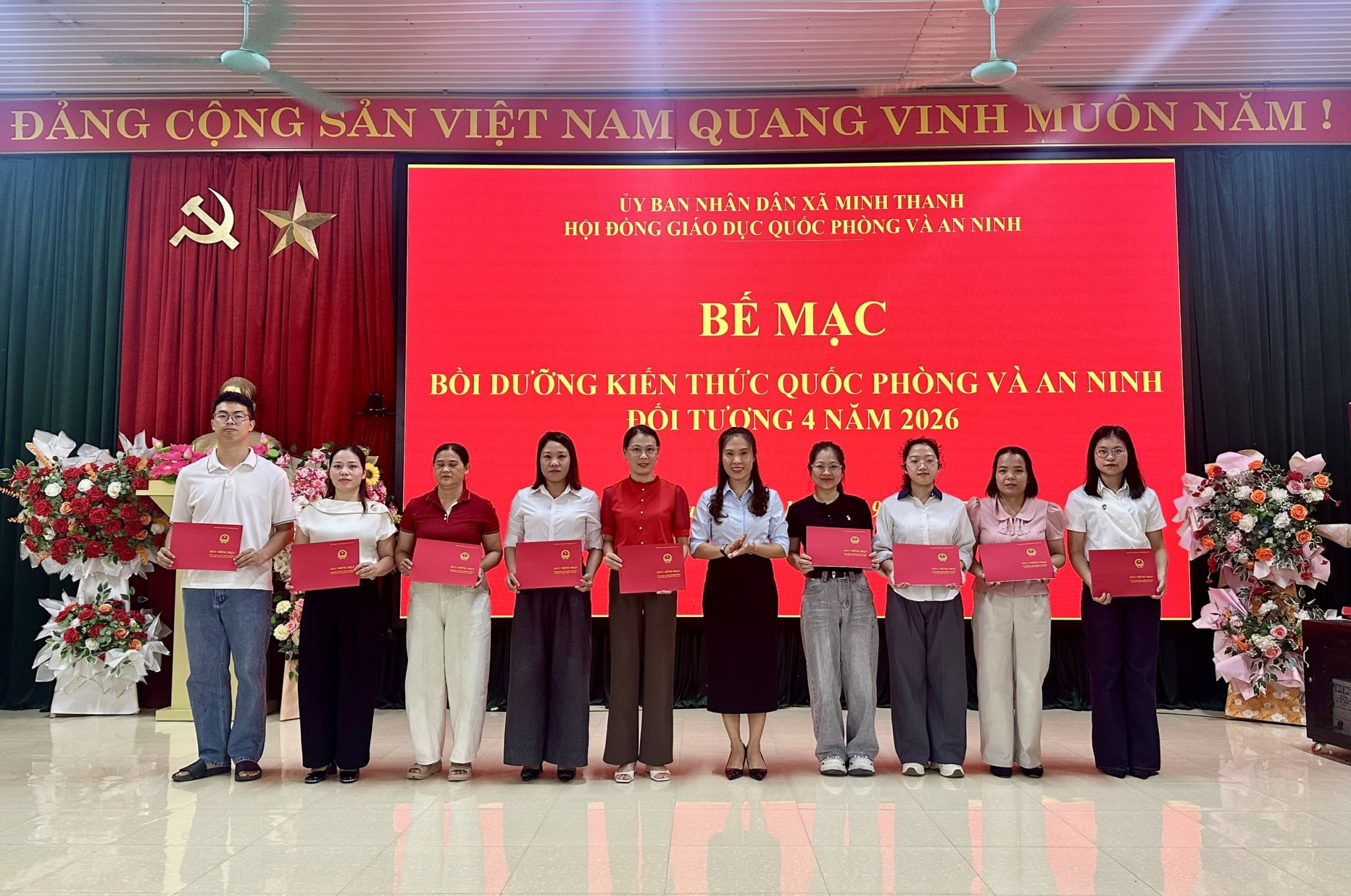 Bế mạc lớp bồi dưỡng kiến thức quốc phòng và an ninh đối tượng 4 năm 2026