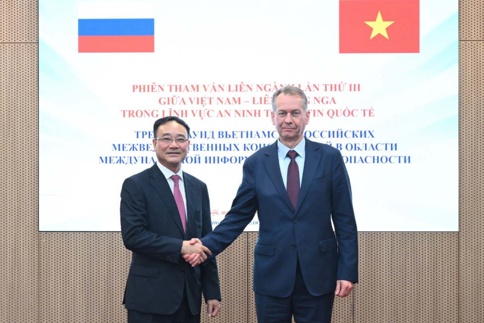 VIỆT NAM, NGA TĂNG CƯỜNG HỢP TÁC TRONG LĨNH VỰC AN NINH THÔNG TIN QUỐC TẾ