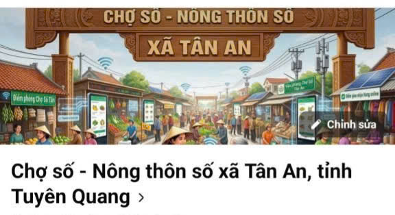 Hội LHPN xã Tân An ra mắt mô hình "Chợ số - Nông thôn số"