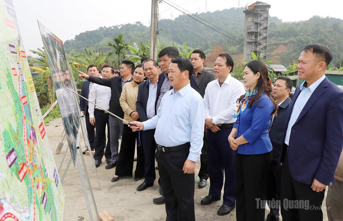 Bí thư Tỉnh ủy Hầu A Lềnh kiểm tra tiến độ thực hiện Dự án cao tốc Tuyên Quang – Hà Giang giai đoạn 2