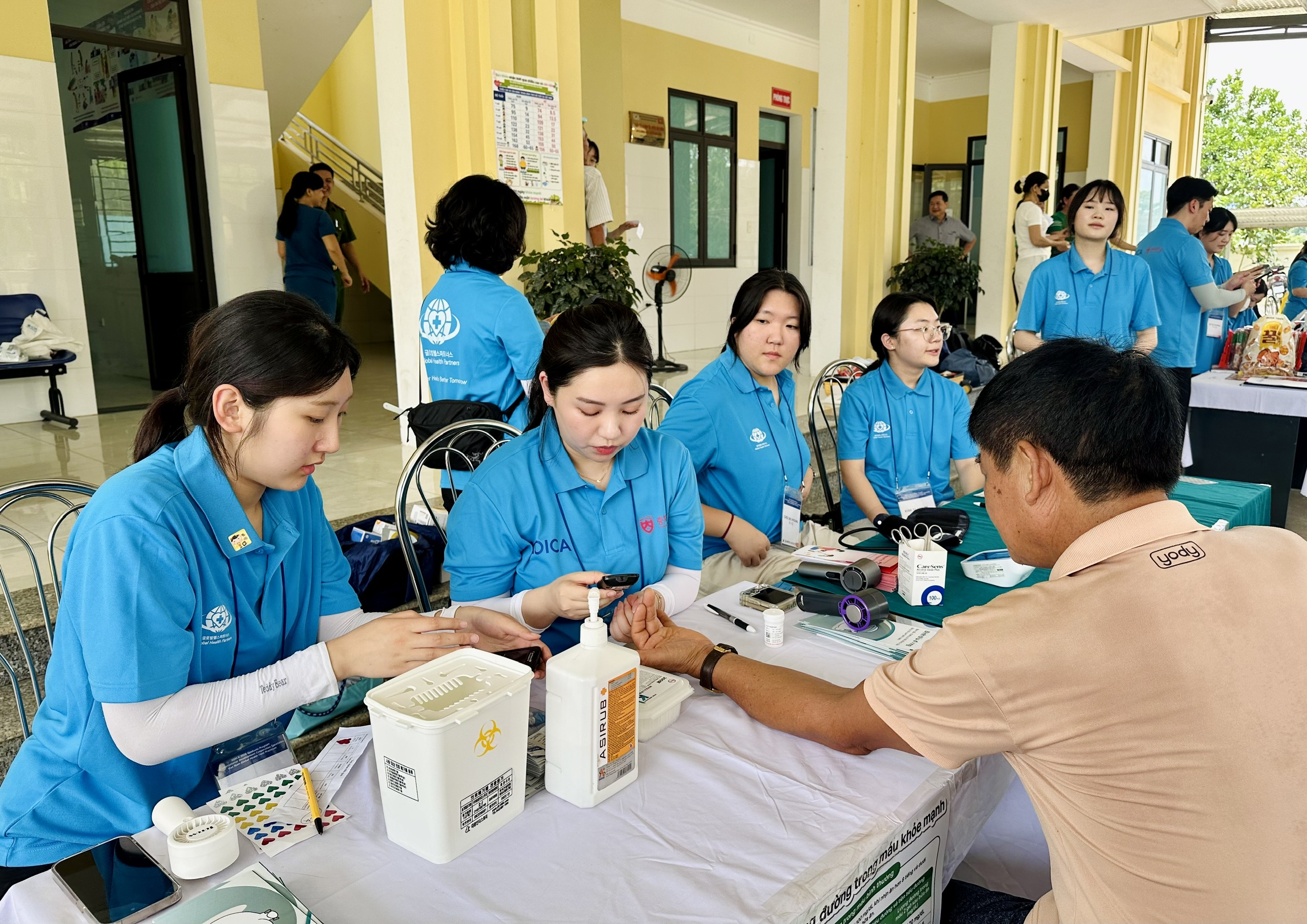 Đoàn công tác Chương trình Sau Đại học KOICA triển khai hoạt động chăm sóc sức khỏe cộng đồng tại xã Minh Thanh