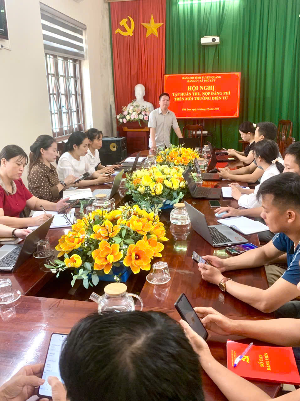 TỔ CHỨC TẬP HUẤN THU, NỘP ĐẢNG PHÍ TRÊN CỔNG DỊCH VỤ CÔNG