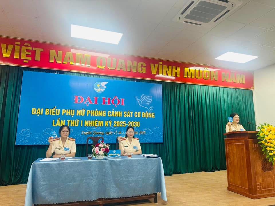 ĐẠI HỘI ĐẠI BIỂU PHỤ NỮ PHÒNG CẢNH SÁT CƠ ĐỘNG, LẦN THỨ I, NHIỆM KỲ 2025 - 2030