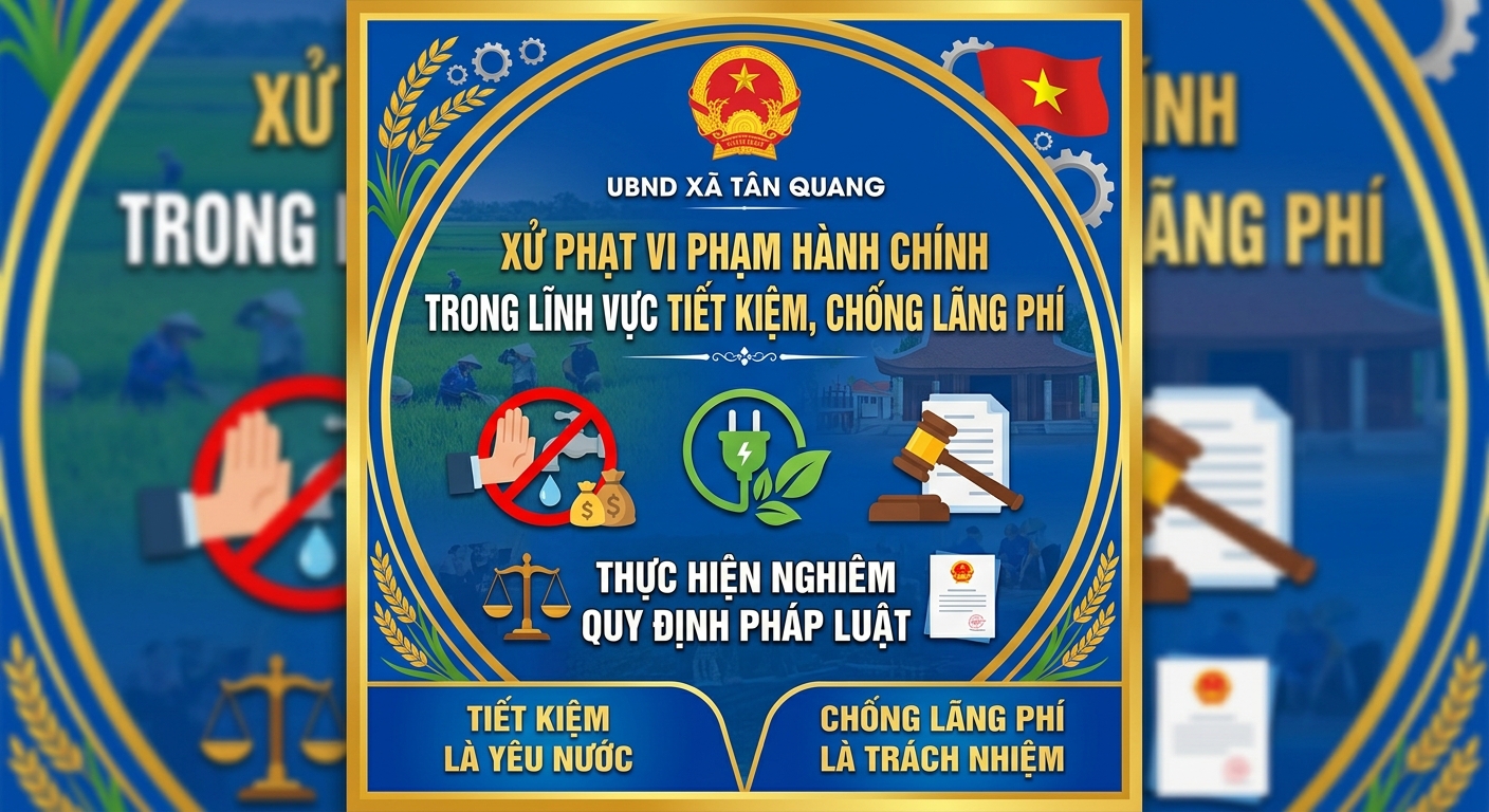 Xử phạt vi phạm hành chính trong lĩnh vực tiết kiệm, chống lãng phí