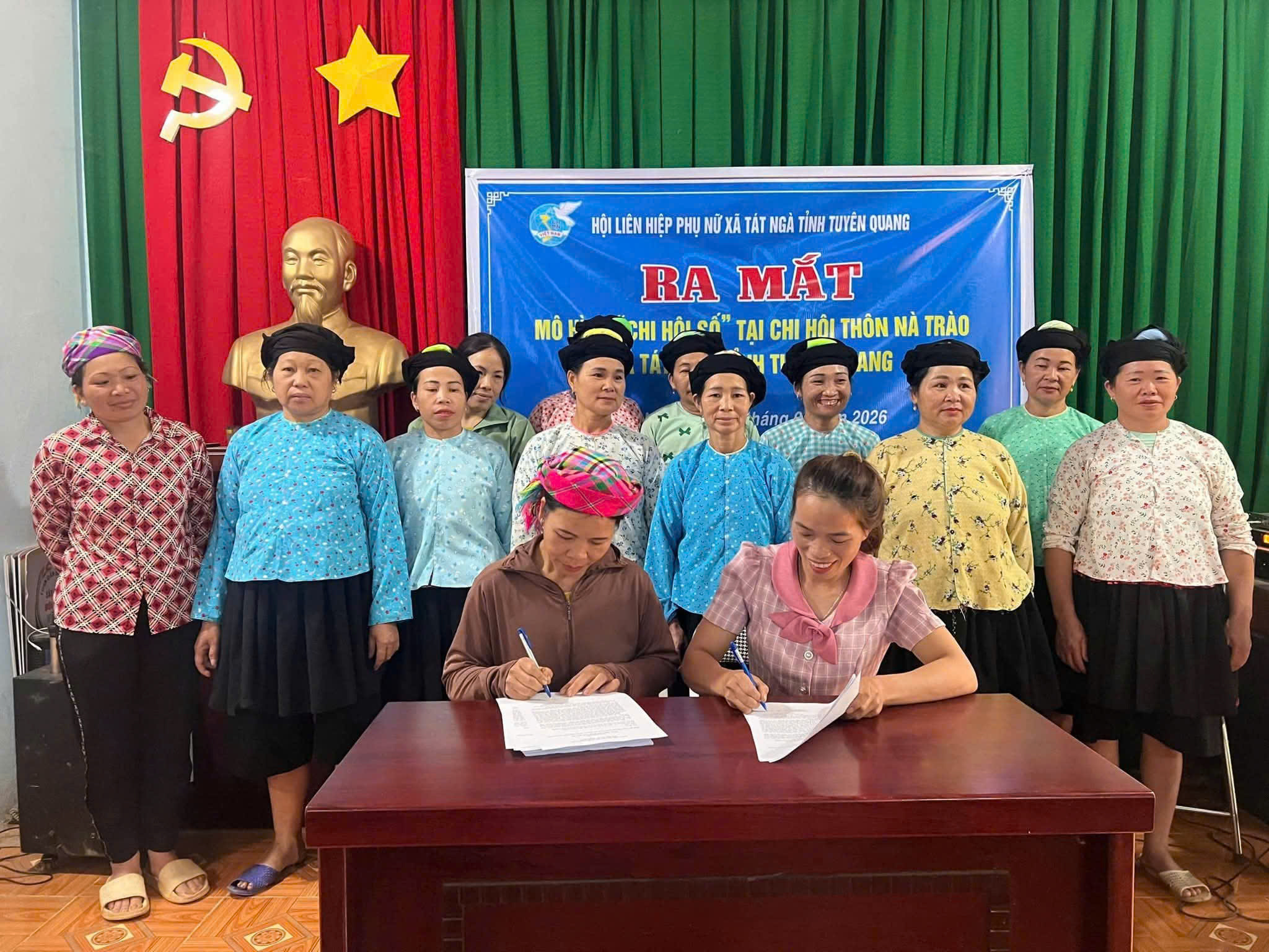 Ra mắt mô hình “Chi hội số” tại Chi hội phụ nữ thôn Nà Trào
