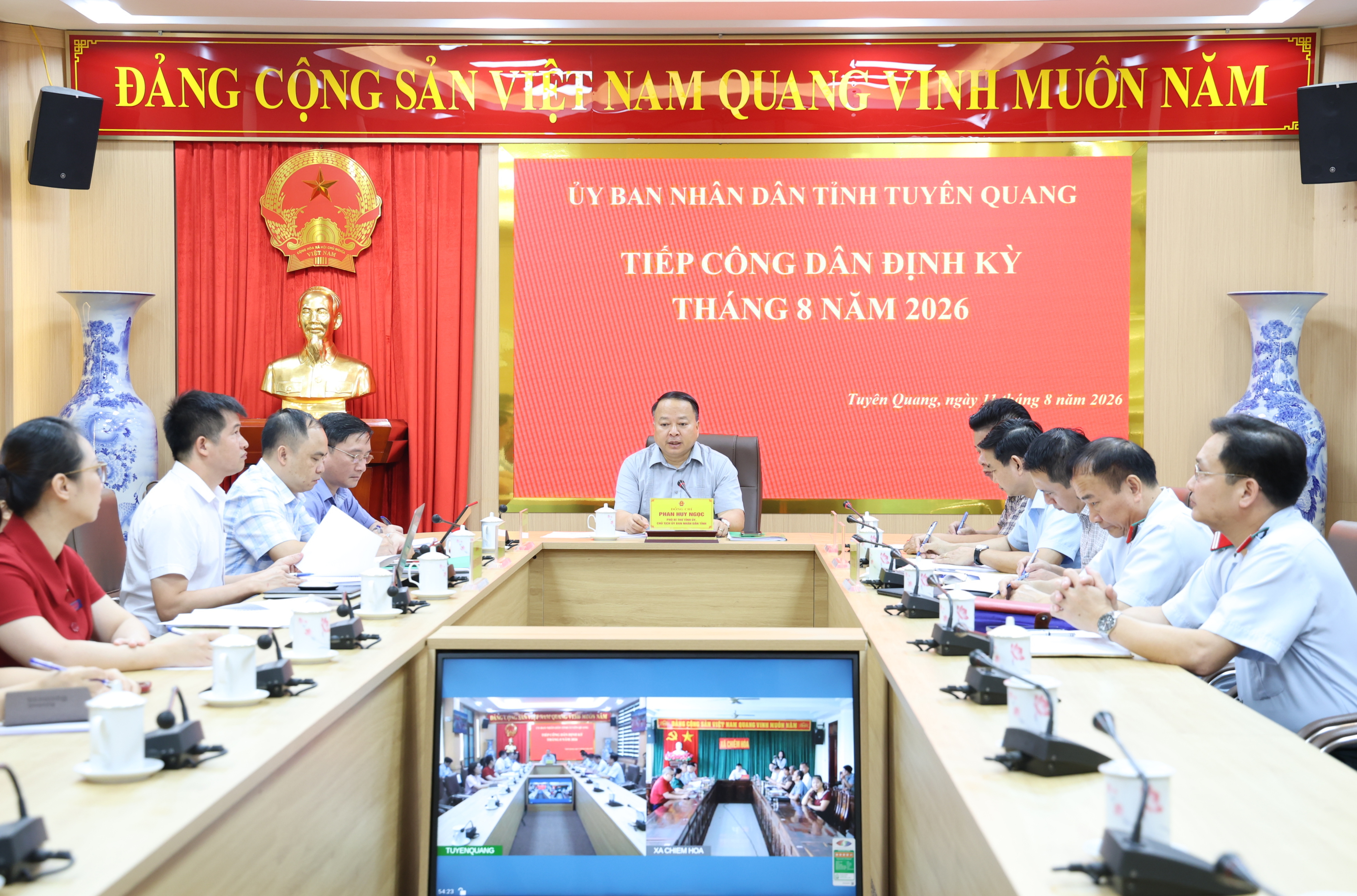 Chủ tịch UBND tỉnh Phan Huy Ngọc tiếp công dân định kỳ tháng 8 năm 2026