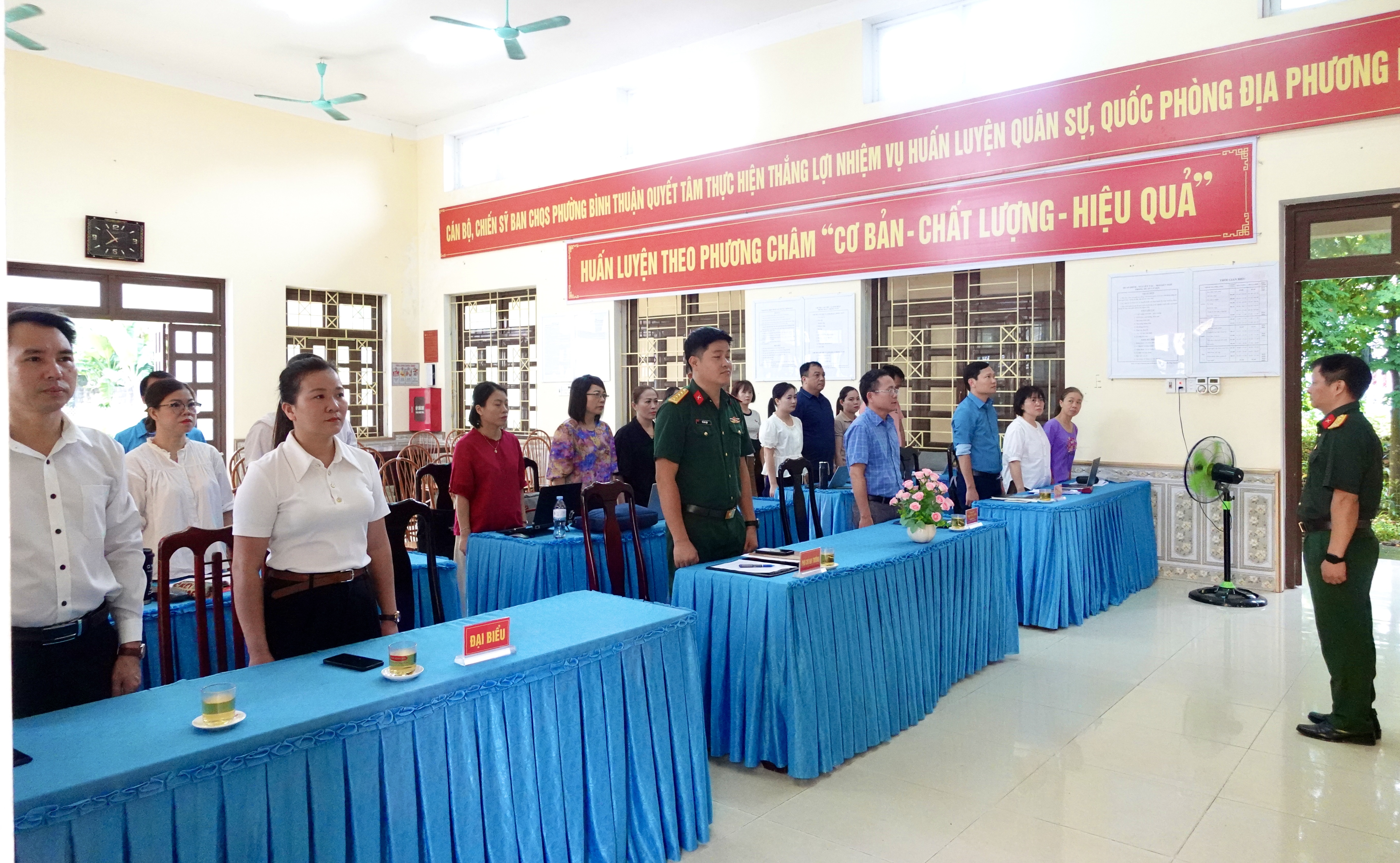 Phường Bình Thuận khai mạc lớp bồi dưỡng kiến thức quốc phòng và an ninh cho đối tượng 4 năm 2026