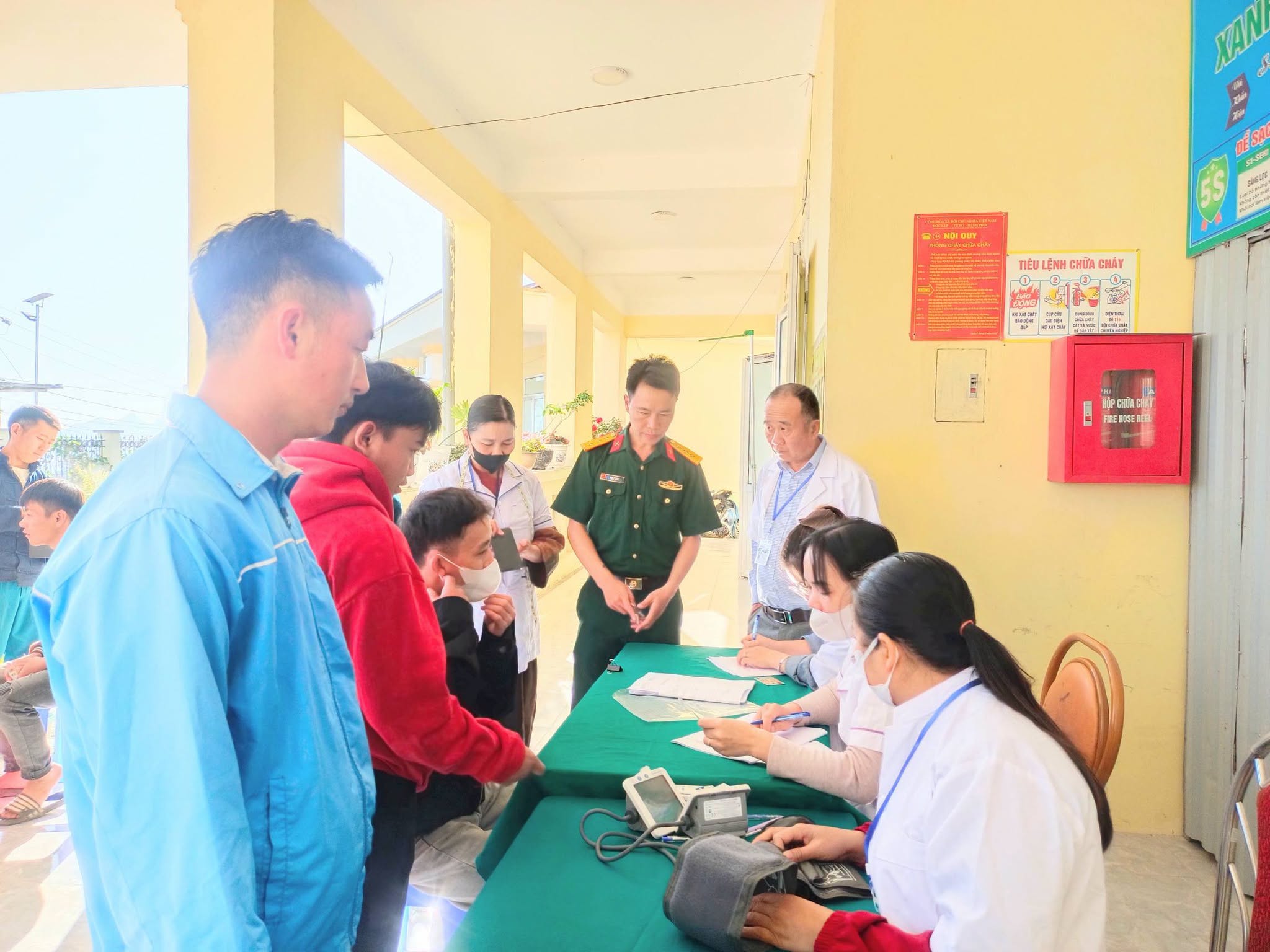 Khâu Vai tổ chức khám sơ tuyển nghĩa vụ Quân sự và Công an năm 2027
