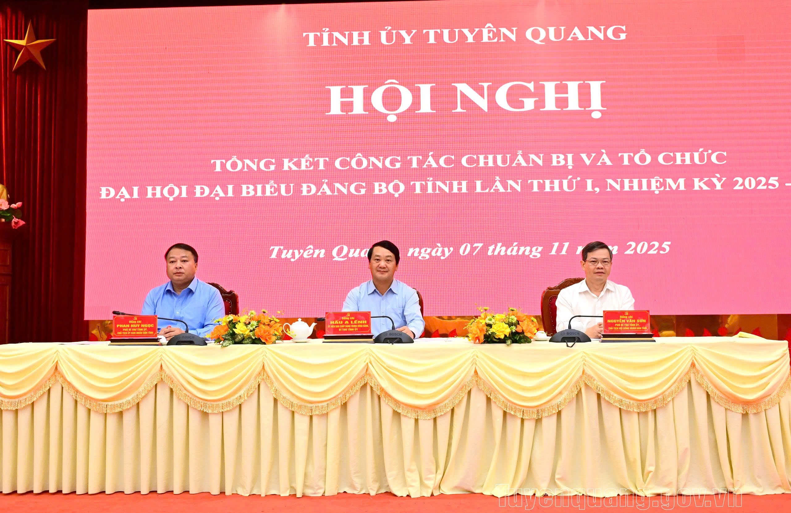 Tuyên Quang: Tổng kết công tác chuẩn bị và tổ chức Đại hội đại biểu Đảng bộ tỉnh lần thứ I, nhiệm kỳ 2025-2030
