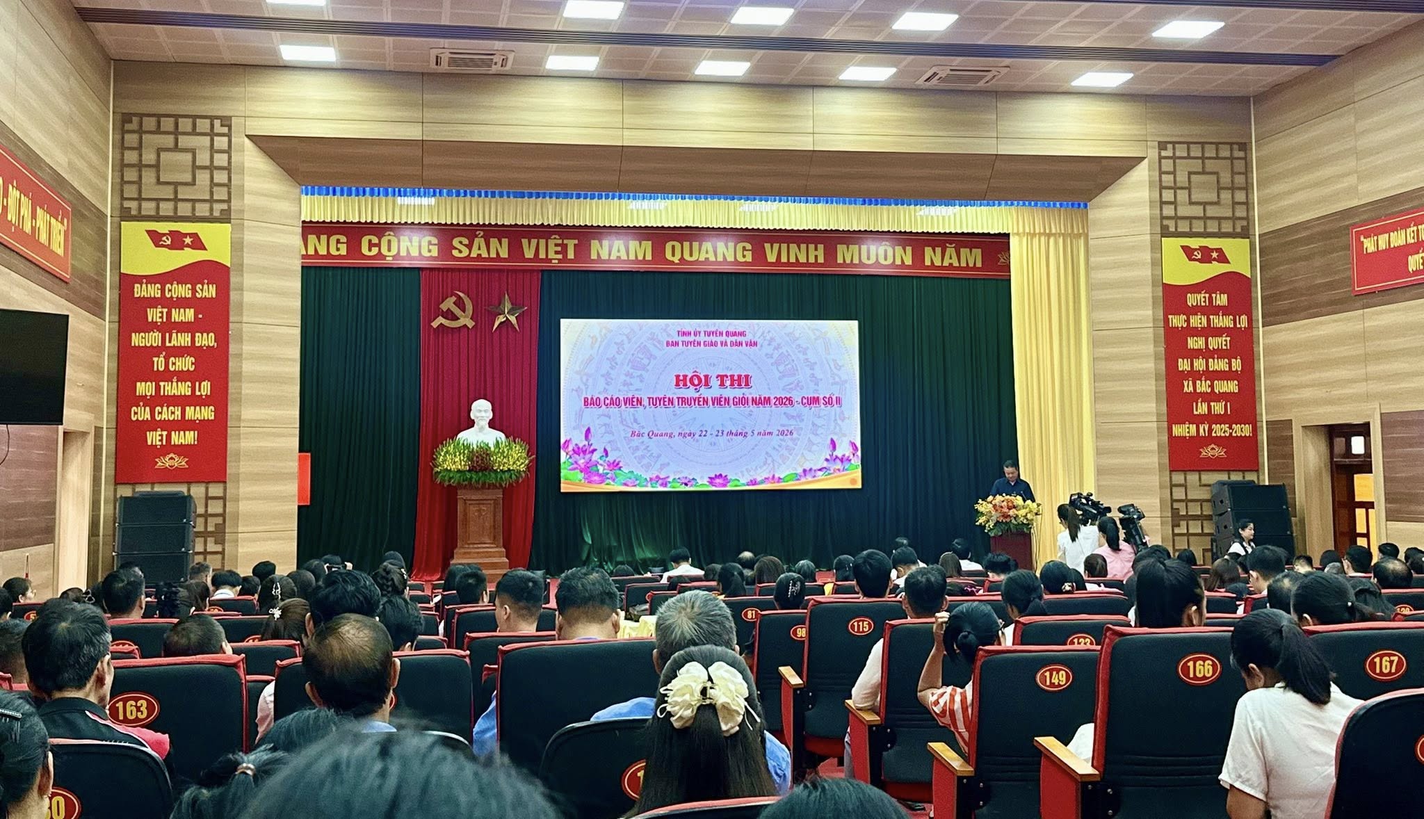 Xã Hồ Thầu tham gia Hội thi Báo cáo viên, tuyên truyền viên giỏi năm 2026 - Cụm thi số 2