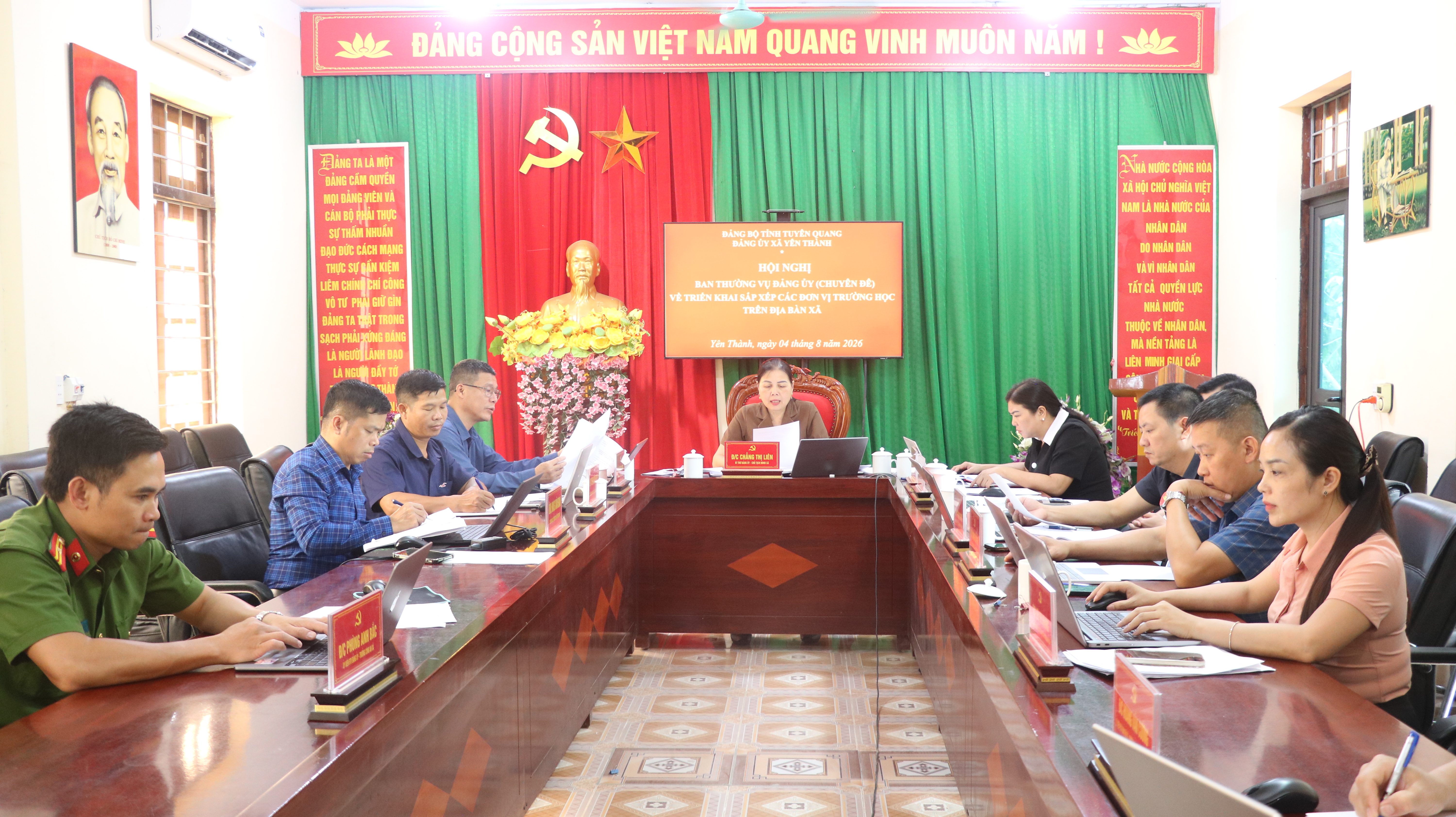Hội nghị BTV Đảng ủy xã Yên Thành cho ý kiến nhiều nội dung quan trọng 
