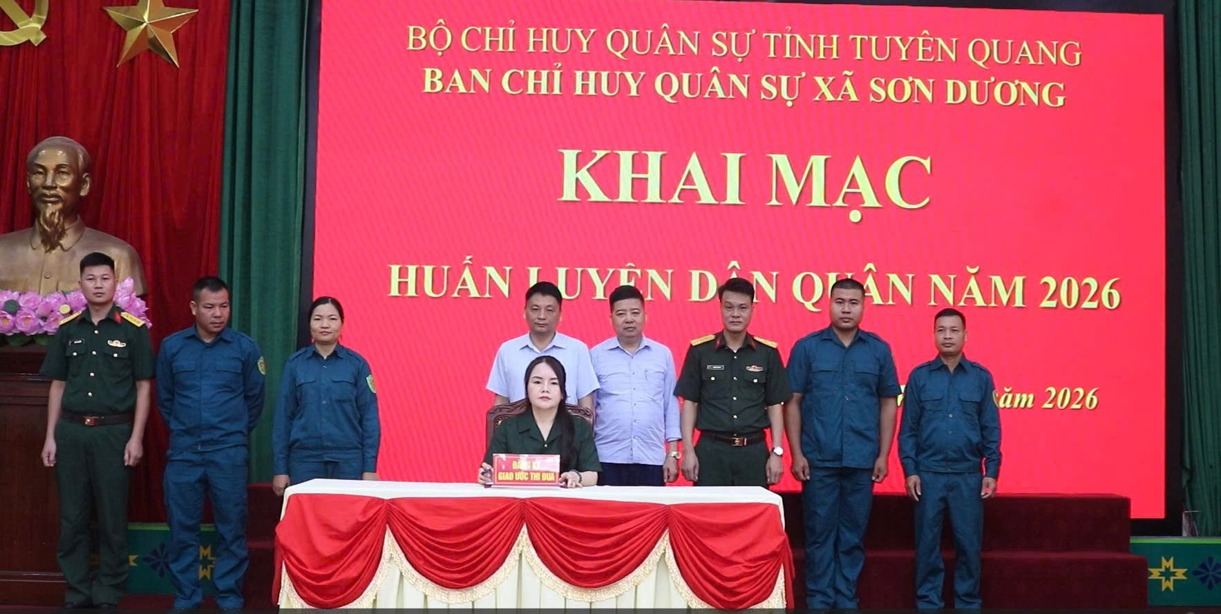 Khai mạc huấn luyện dân quân năm 2026