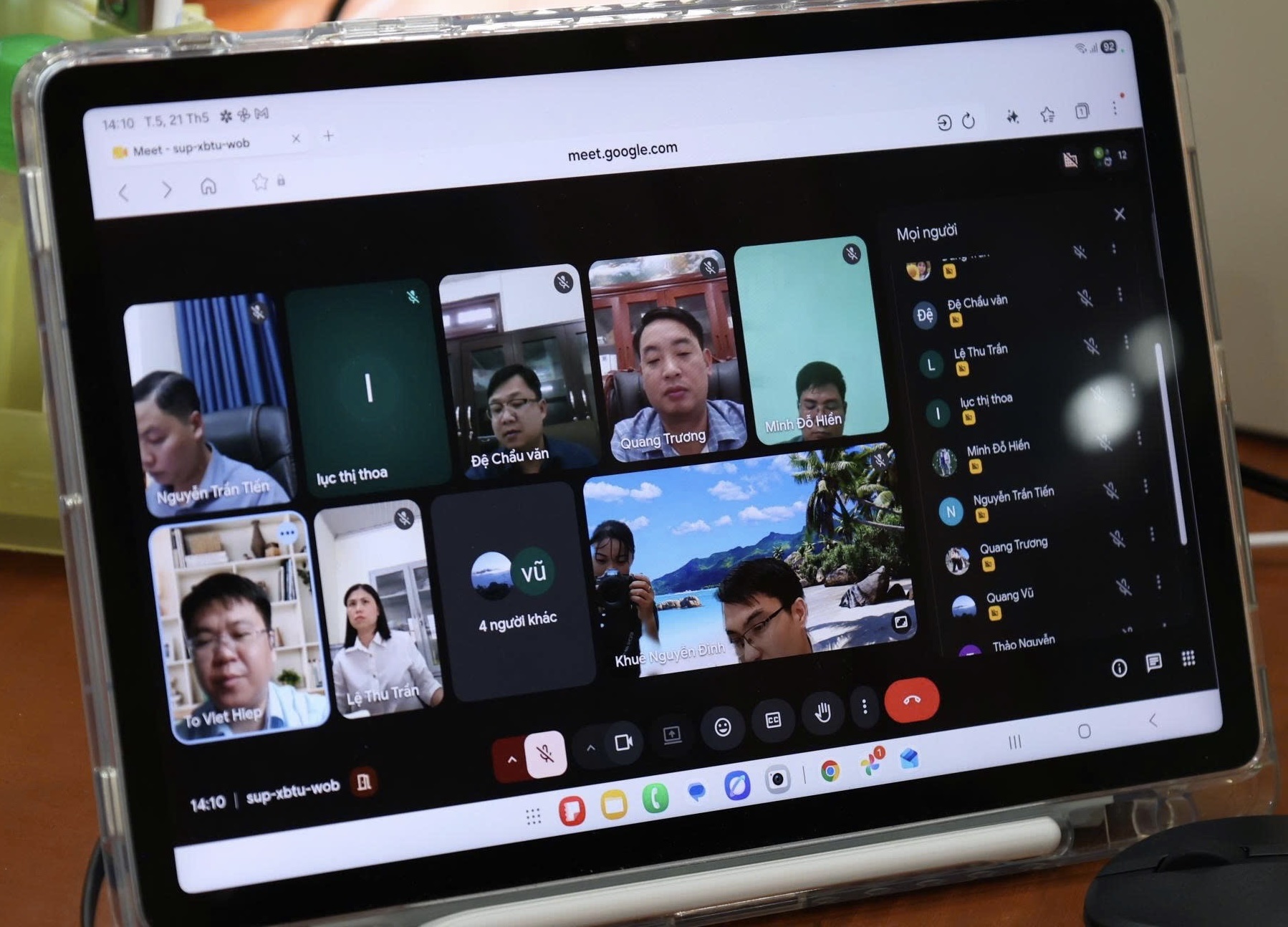Họp trực tuyến đánh giá công tác quản lý đô thị, môi trường và dịch vụ công ích trên địa bàn xã Lâm Bình