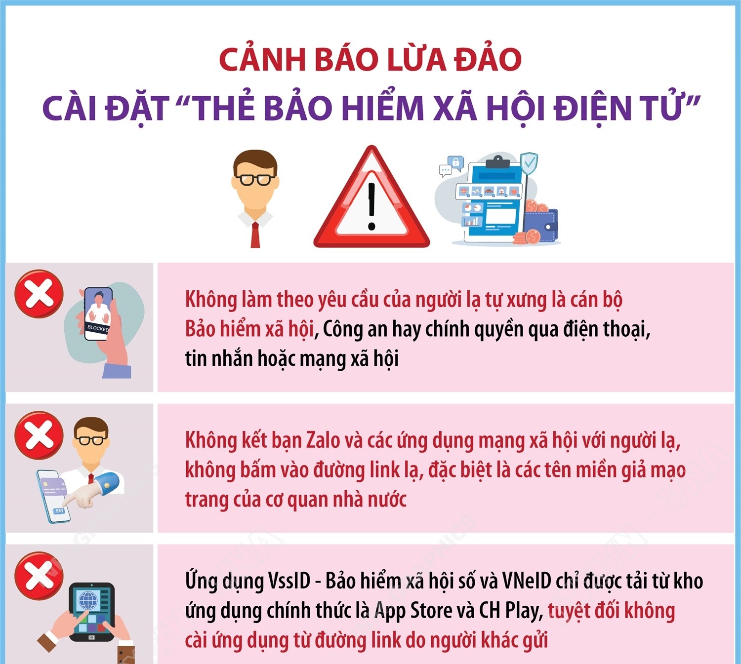 Cảnh báo lừa đảo cài đặt “thẻ Bảo hiểm xã hội điện tử”