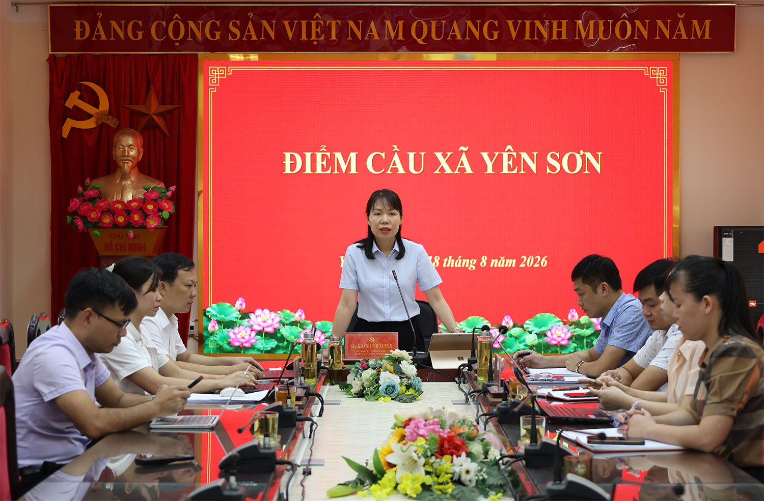 Công bố Quyết định kiểm tra, giám sát của Ban Thường vụ Tỉnh ủy đối với các xã Mèo Vạc, Khâu Vai, Tát Ngà, Niêm Sơn; Hùng Đức, Thái Hòa, Yên Sơn, Sơn Vĩ