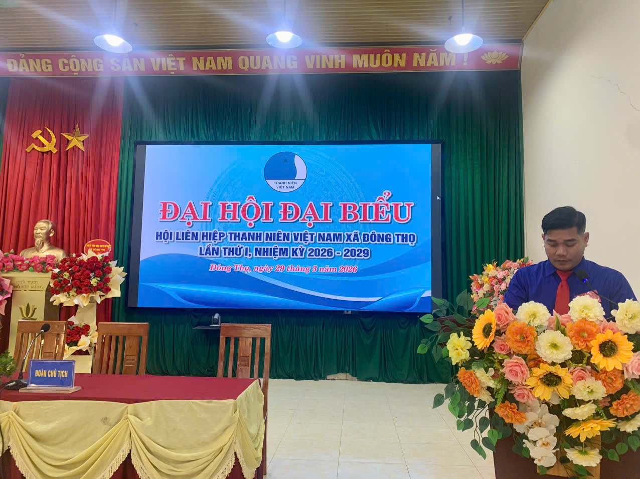 ĐẠI HỘI LIÊN HIỆP THANH NIÊN VIỆT NAM  XÃ ĐÔNG THỌ LẦN THỨ I