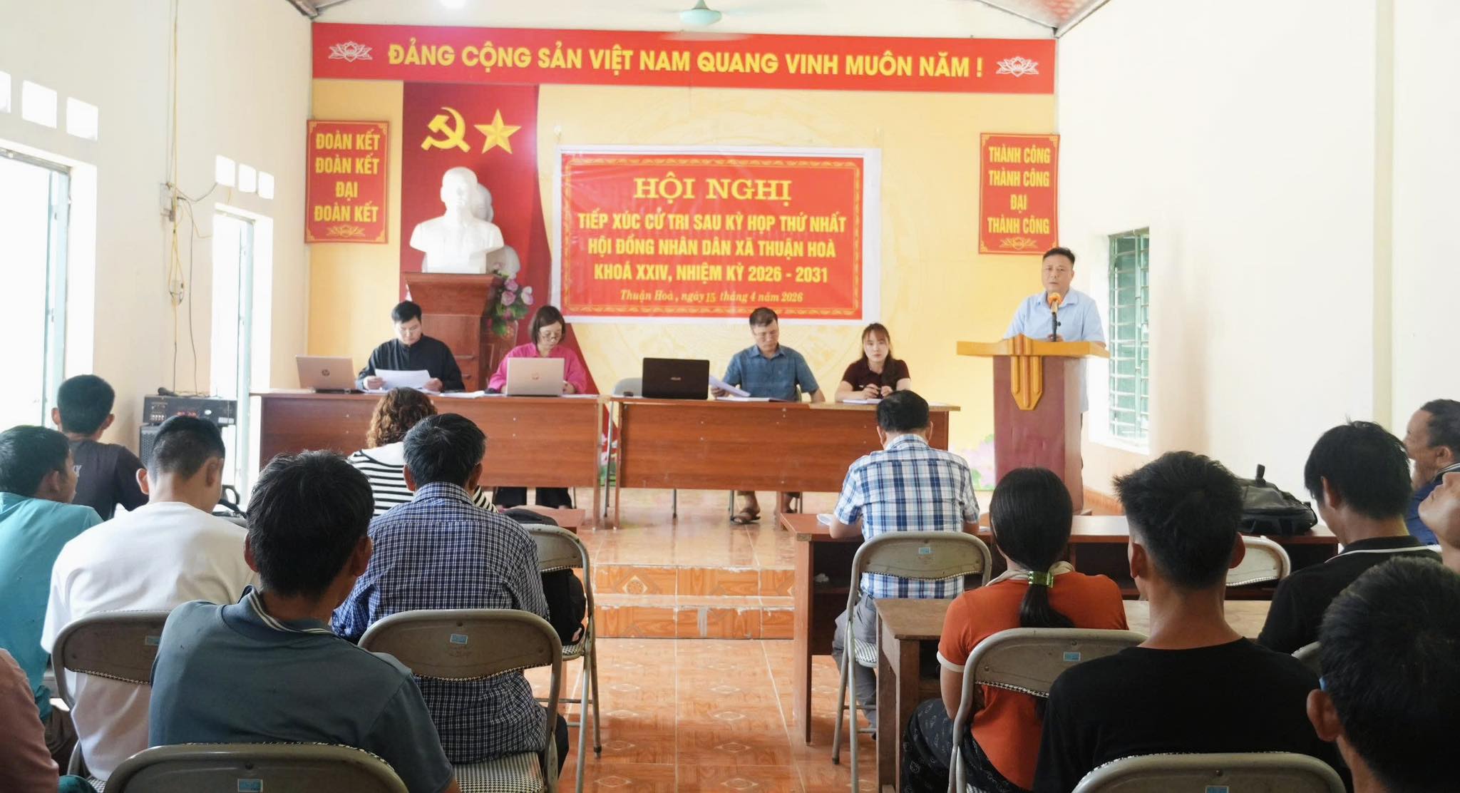 Hội nghị tiếp xúc cử tri sau kỳ họp thứ nhất HĐND xã Thuận Hòa khóa XXIV, nhiệm kỳ 2026 – 2031